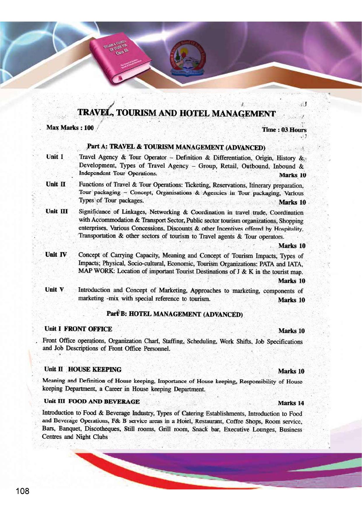 JKBOSE Class 12 Syllabus for JK & Ladakh (2024-25) - Page 116