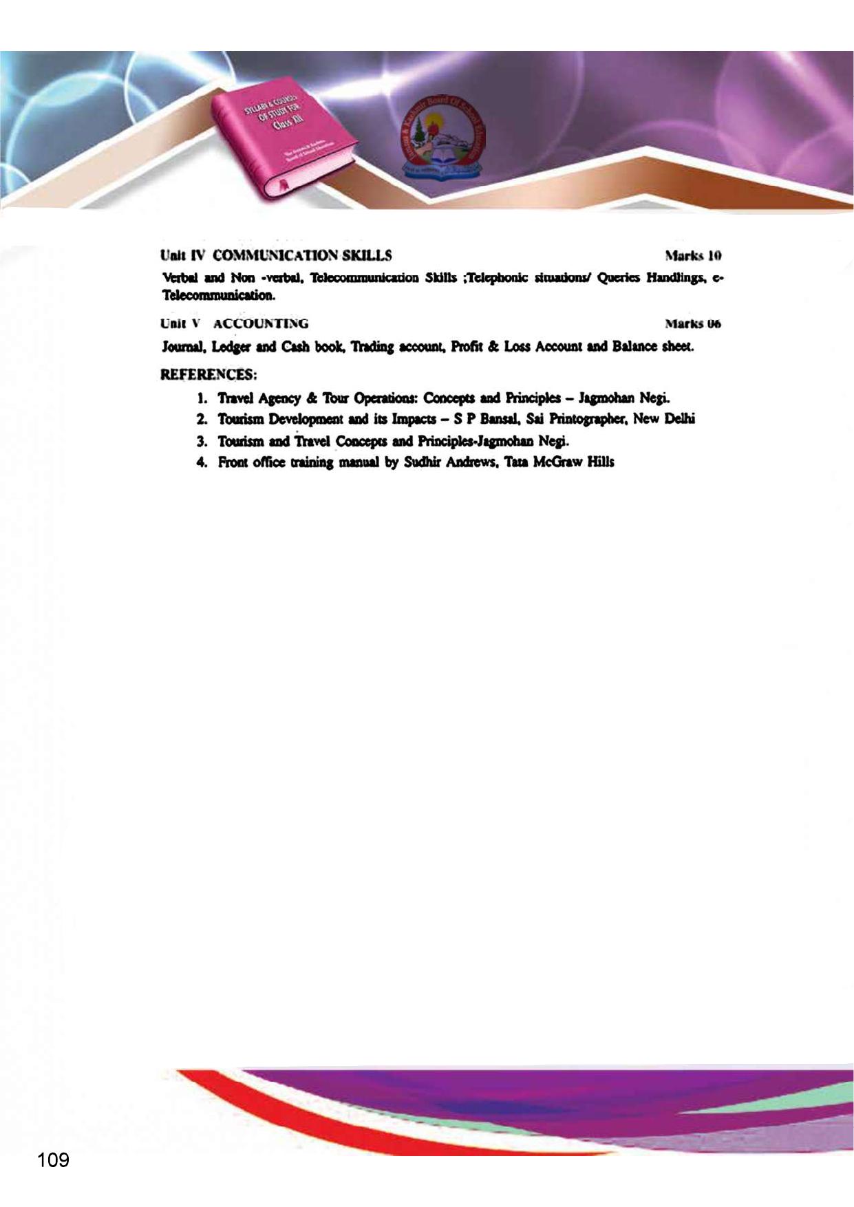 JKBOSE Class 12 Syllabus for JK & Ladakh (2024-25) - Page 117