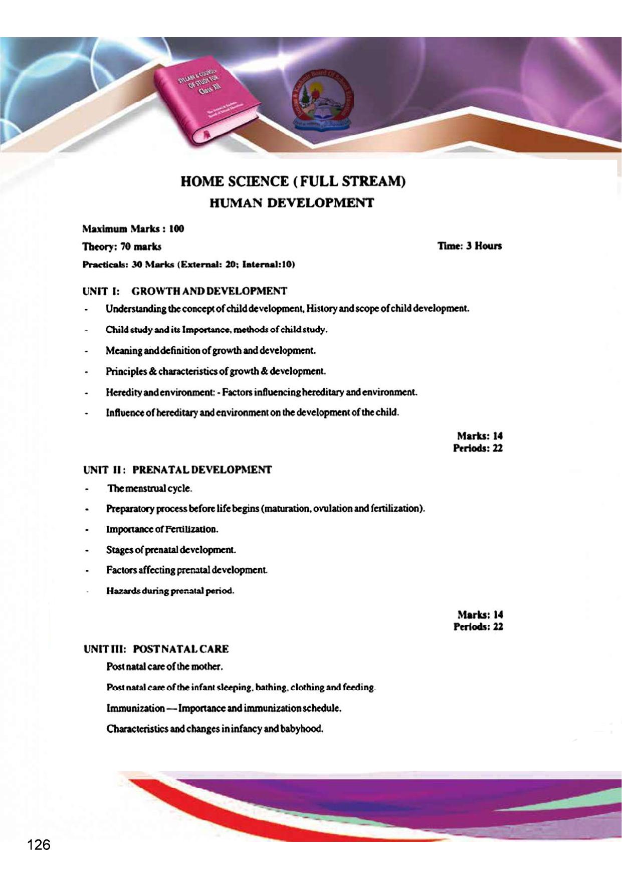 JKBOSE Class 12 Syllabus for JK & Ladakh (2024-25) - Page 134