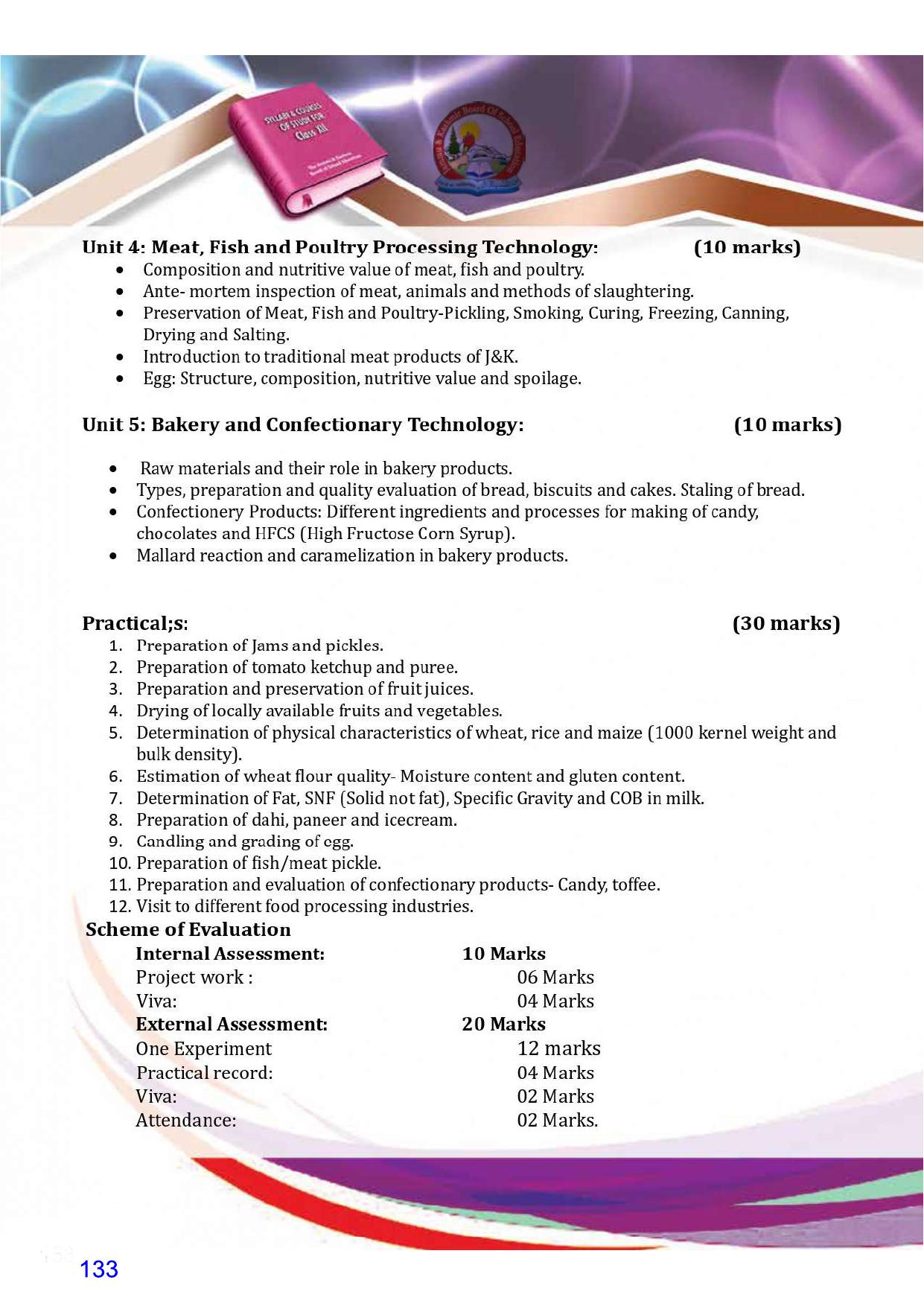 JKBOSE Class 12 Syllabus for JK & Ladakh (2024-25) - Page 141
