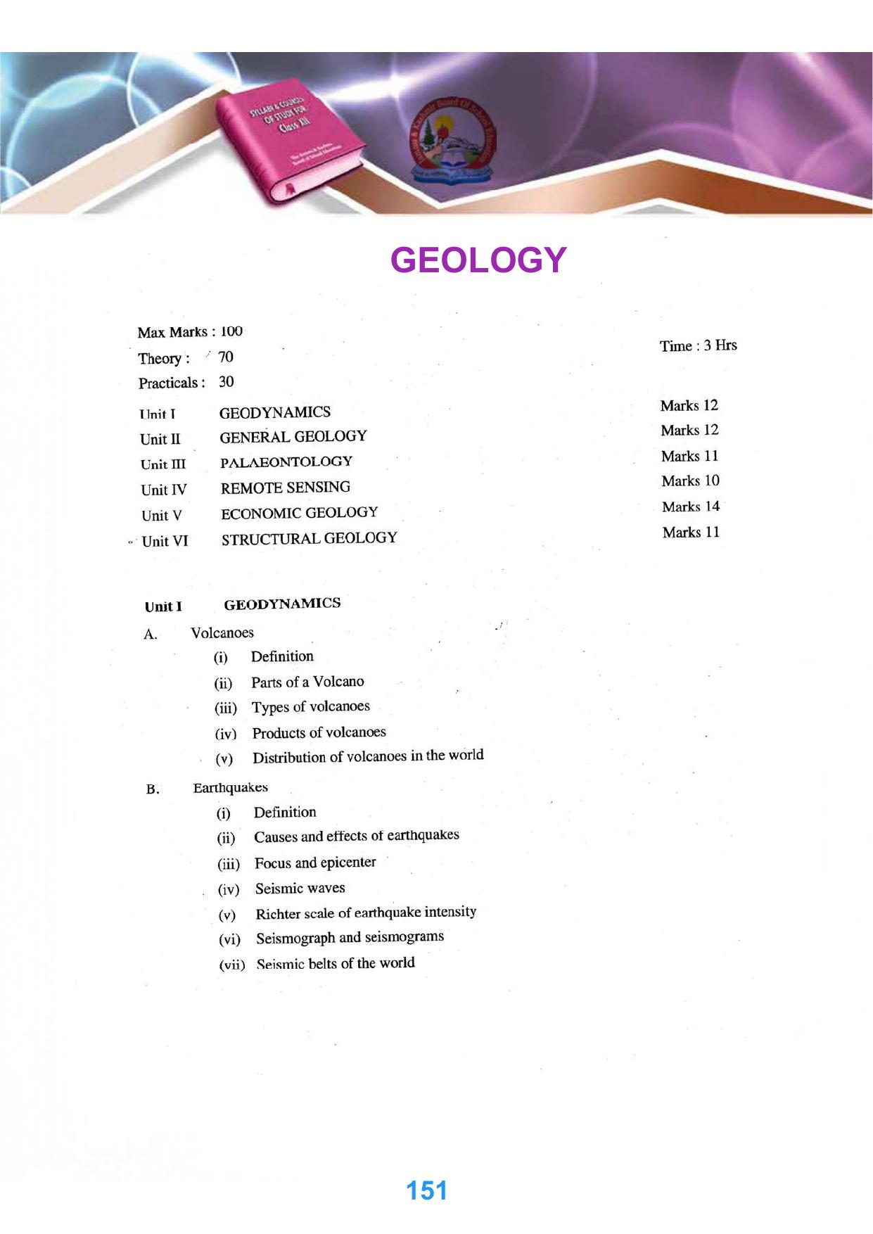 JKBOSE Class 12 Syllabus for JK & Ladakh (2024-25) - Page 159