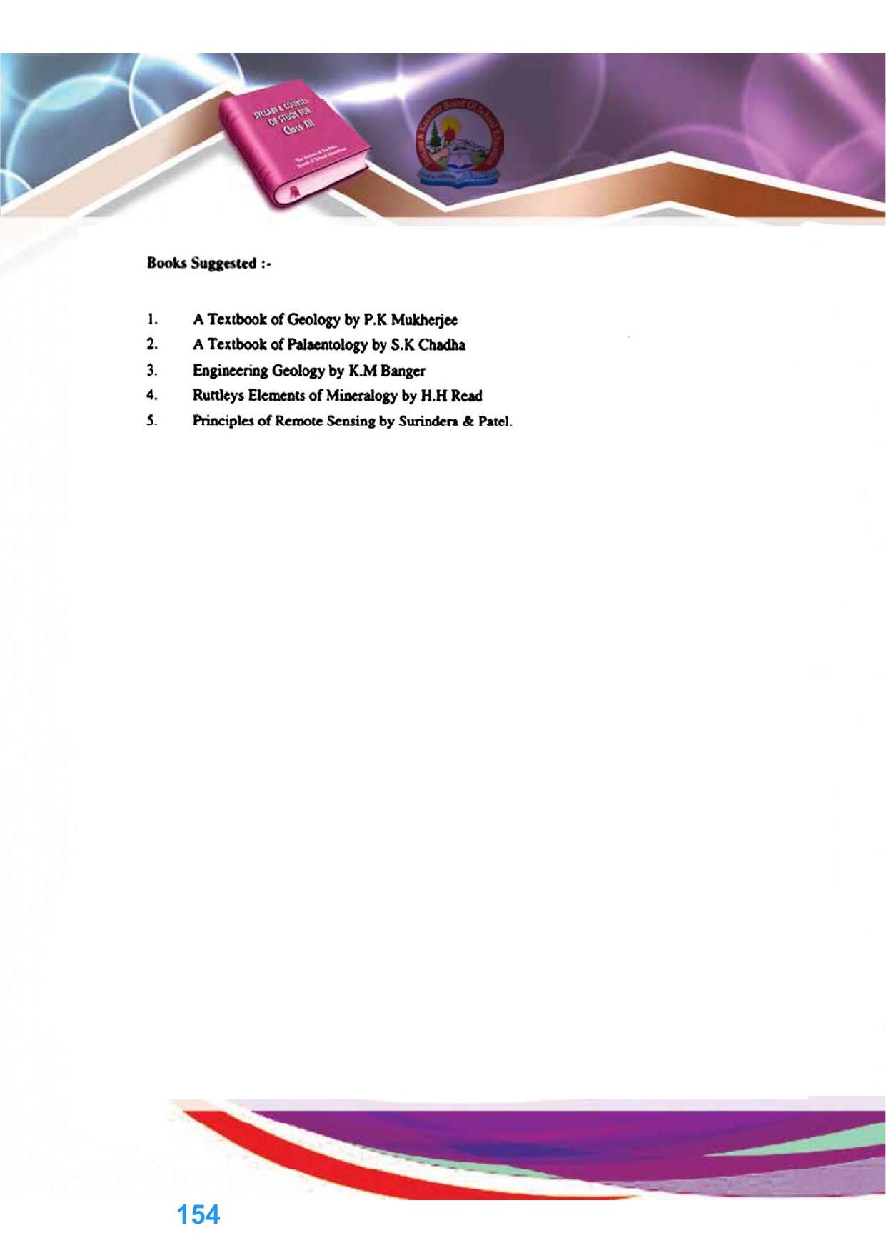 JKBOSE Class 12 Syllabus for JK & Ladakh (2024-25) - Page 162