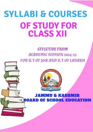JKBOSE Class 12 Syllabus for JK & Ladakh (2024-25)