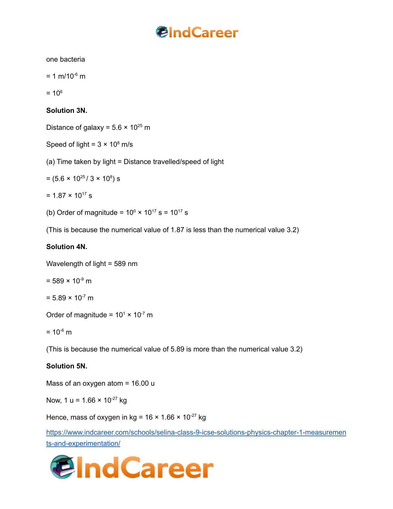 Selina Class 9 ICSE Solutions Physics : Chapter 1- Measurements and Experimentation - Page 9