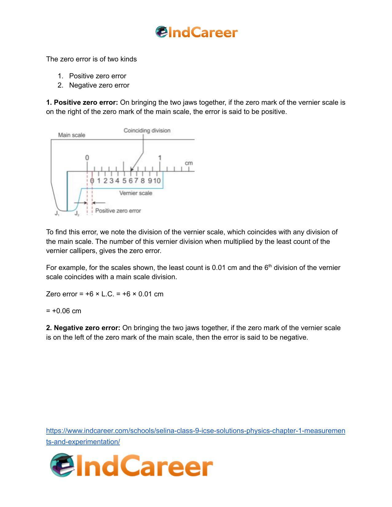 Selina Class 9 ICSE Solutions Physics : Chapter 1- Measurements and Experimentation - Page 13