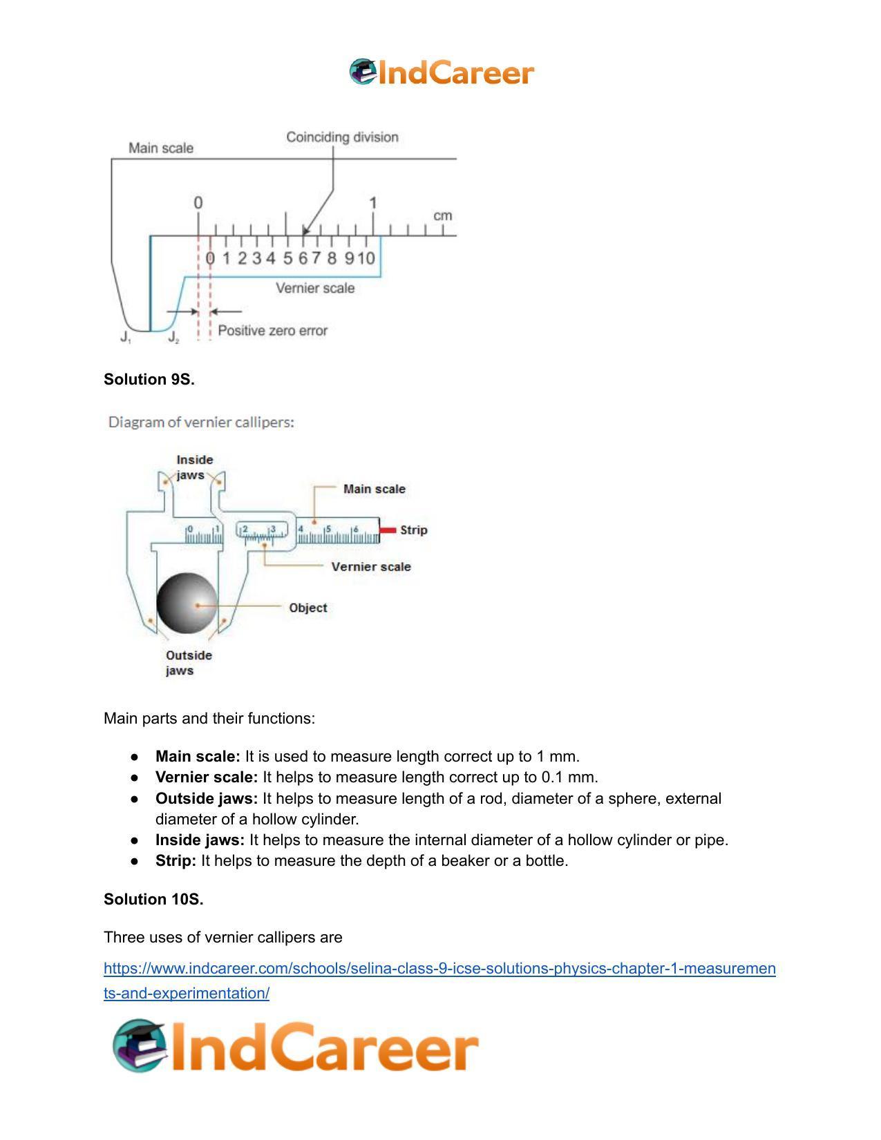 Selina Class 9 ICSE Solutions Physics : Chapter 1- Measurements and Experimentation - Page 15