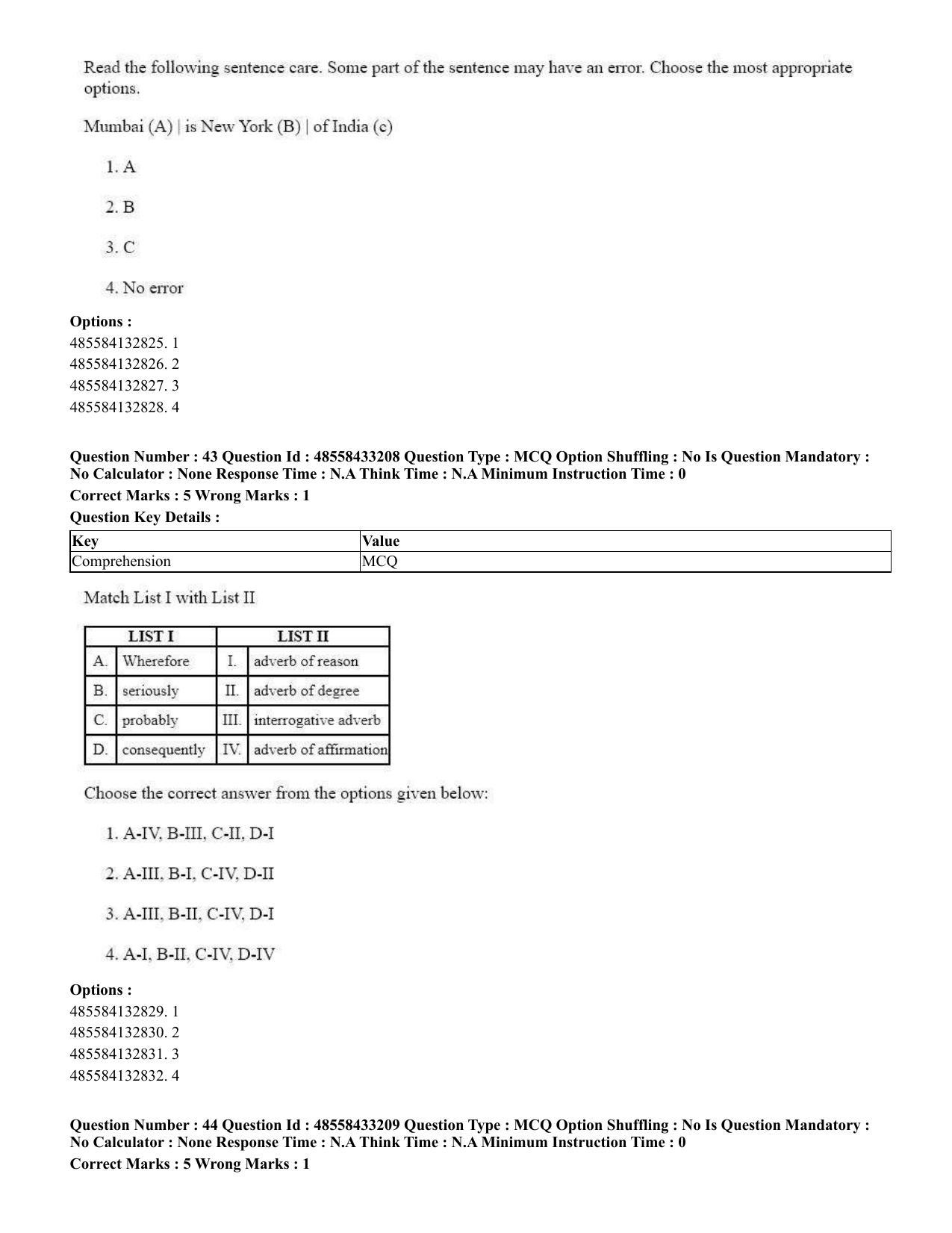 CUET 2023 English Marathi Shift 1 Question Papers - 18 June 2023 - Page 29