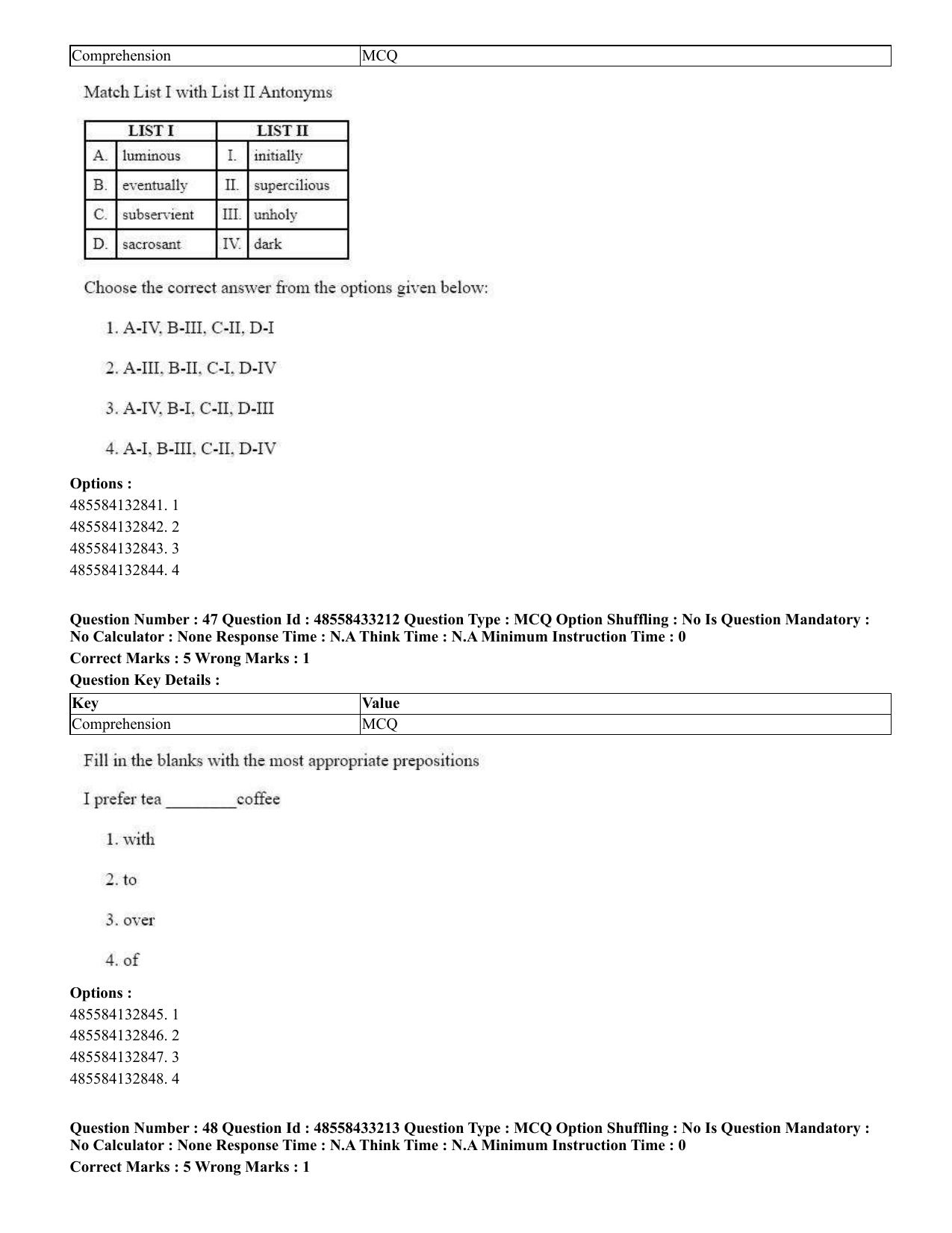 CUET 2023 English Marathi Shift 1 Question Papers - 18 June 2023 - Page 31