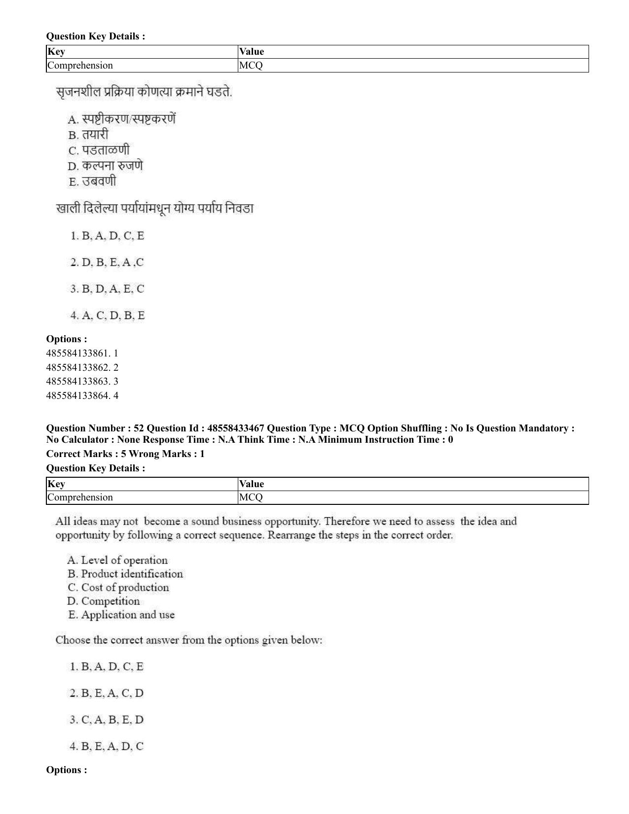 CUET 2023 English Marathi Shift 1 Question Papers - 18 June 2023 - Page 38