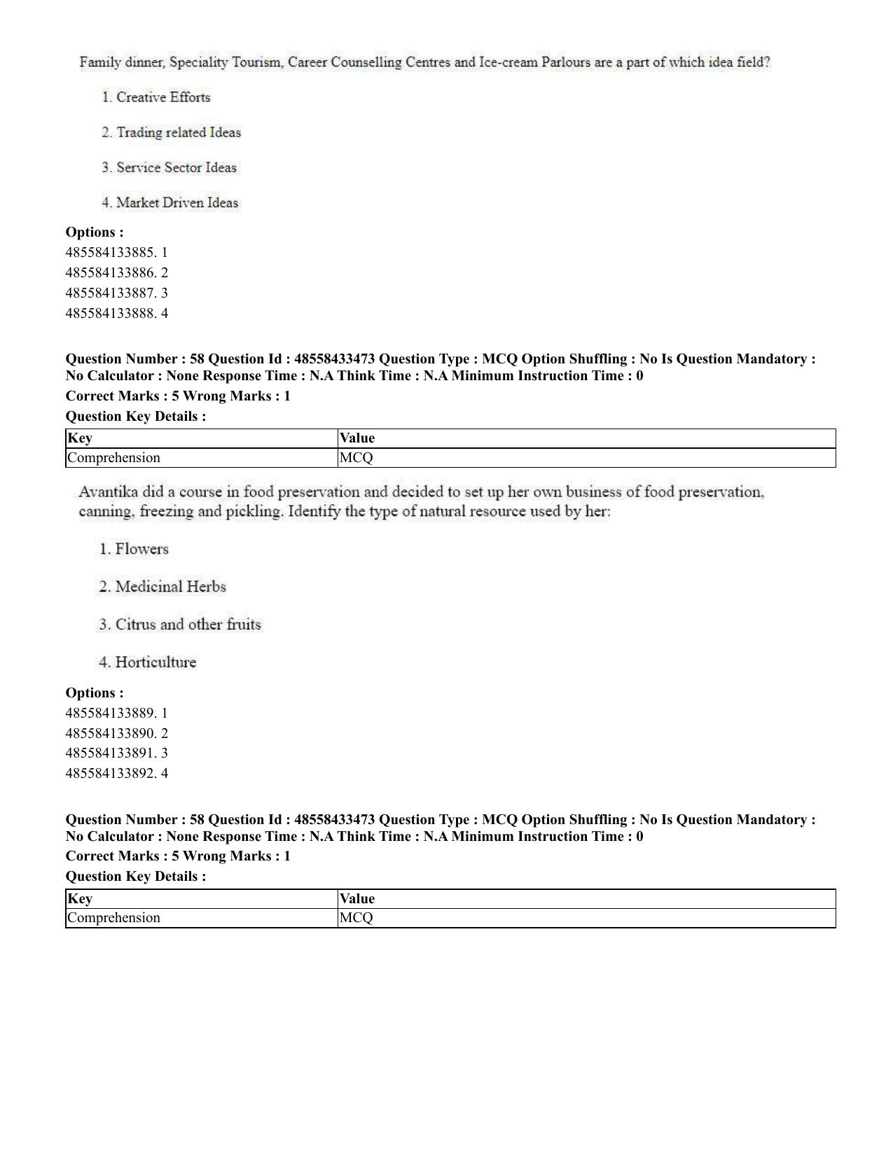 CUET 2023 English Marathi Shift 1 Question Papers - 18 June 2023 - Page 44