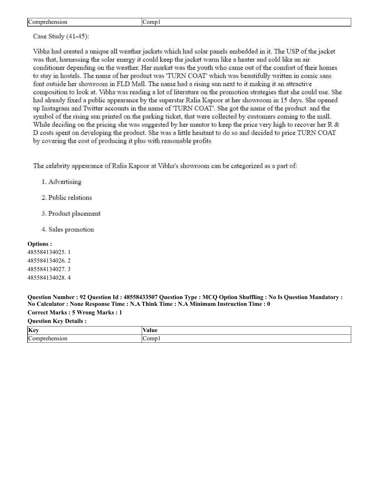 CUET 2023 English Marathi Shift 1 Question Papers - 18 June 2023 - Page 80