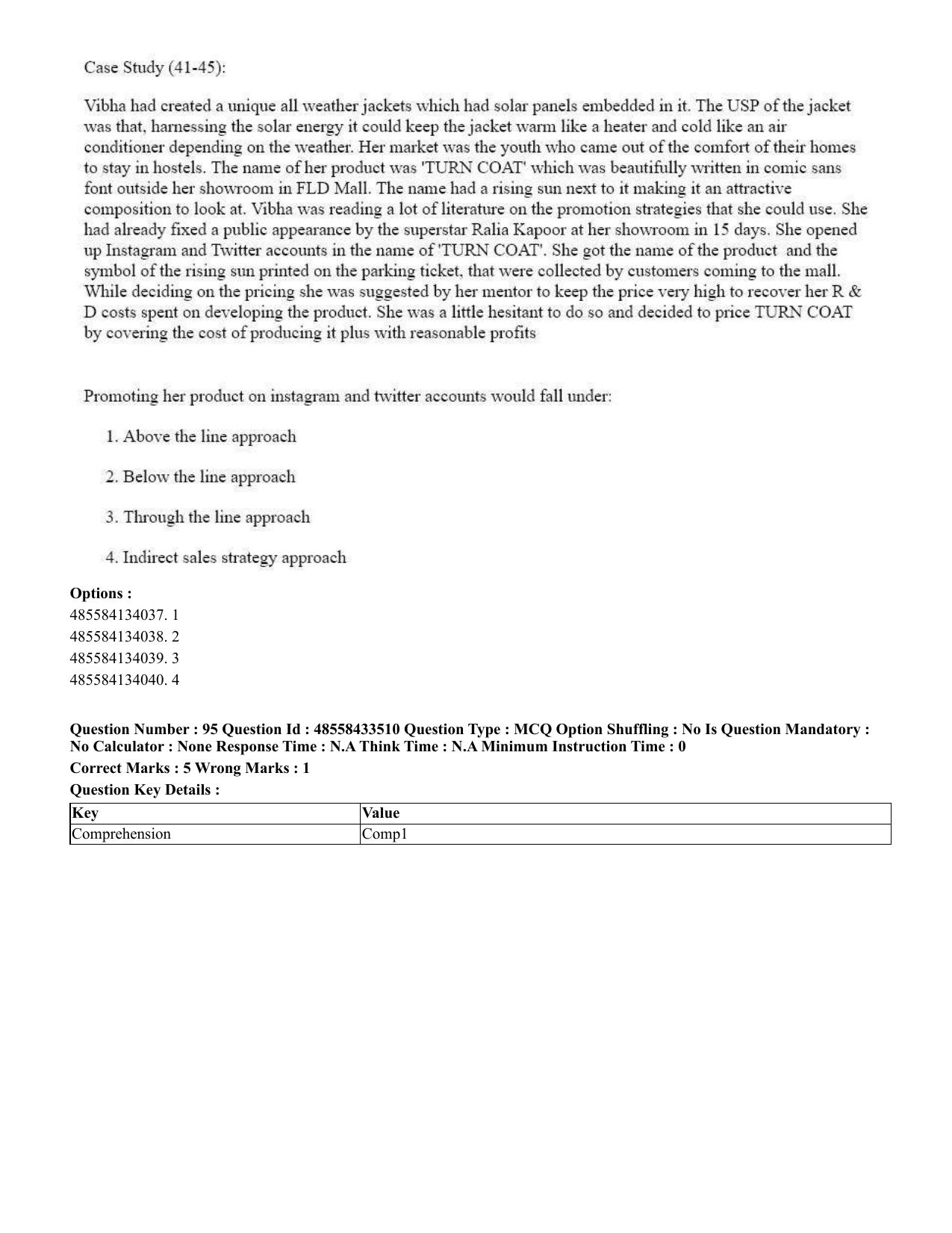 CUET 2023 English Marathi Shift 1 Question Papers - 18 June 2023 - Page 86