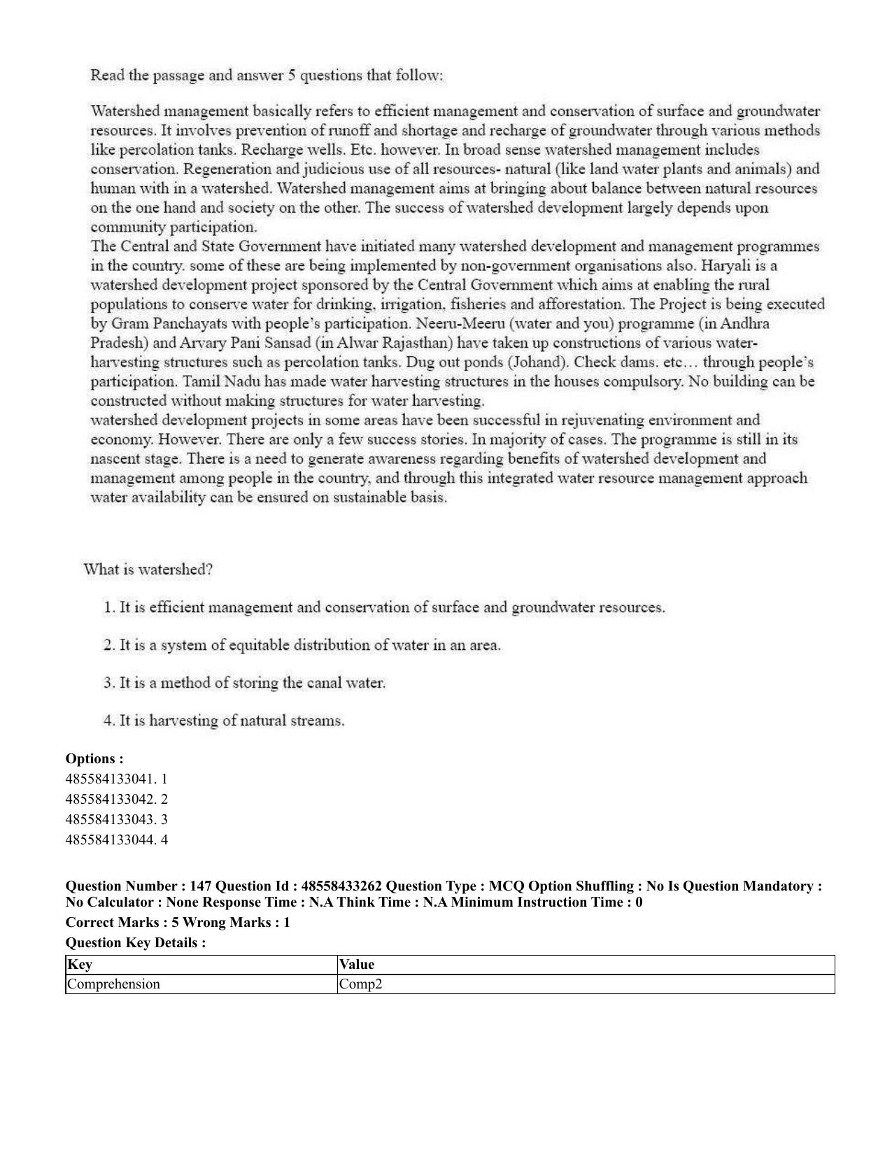 CUET 2023 English Marathi Shift 1 Question Papers - 18 June 2023 - Page 125