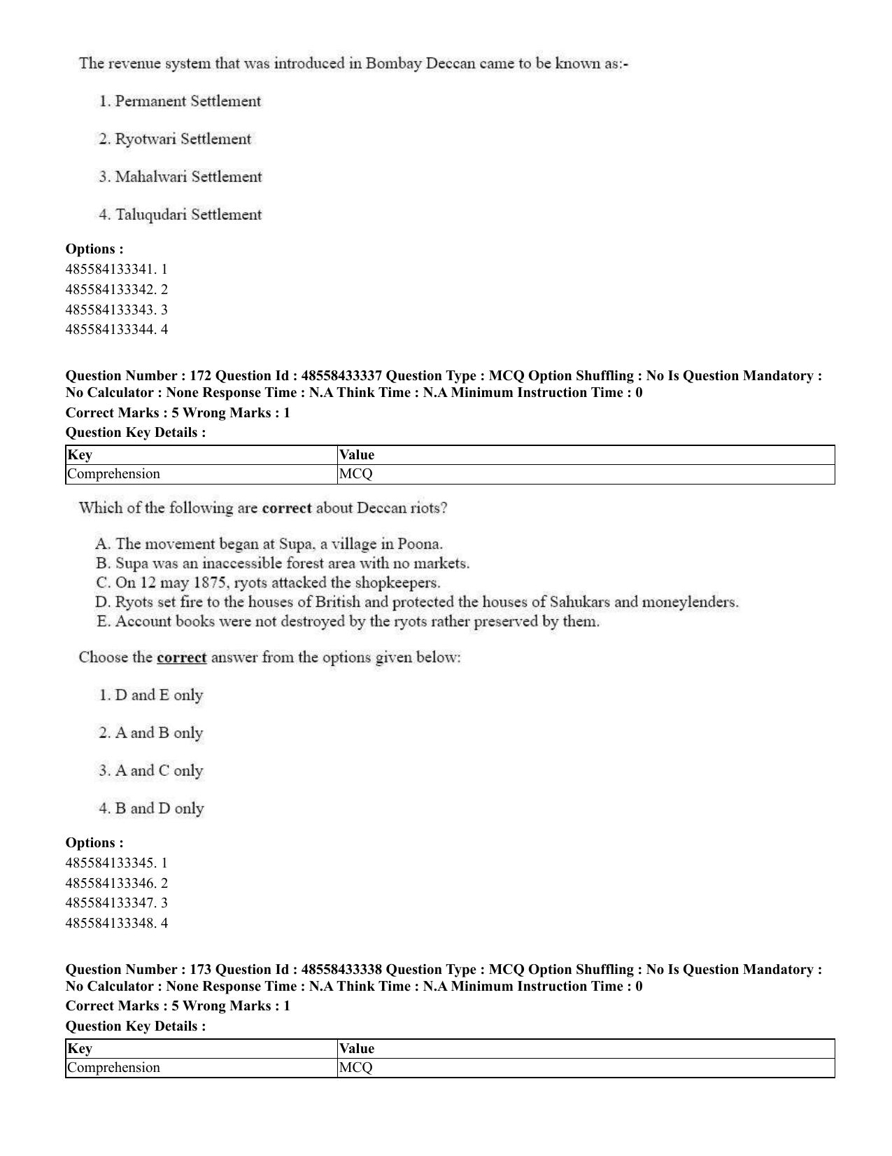 CUET 2023 English Marathi Shift 1 Question Papers - 18 June 2023 - Page 141