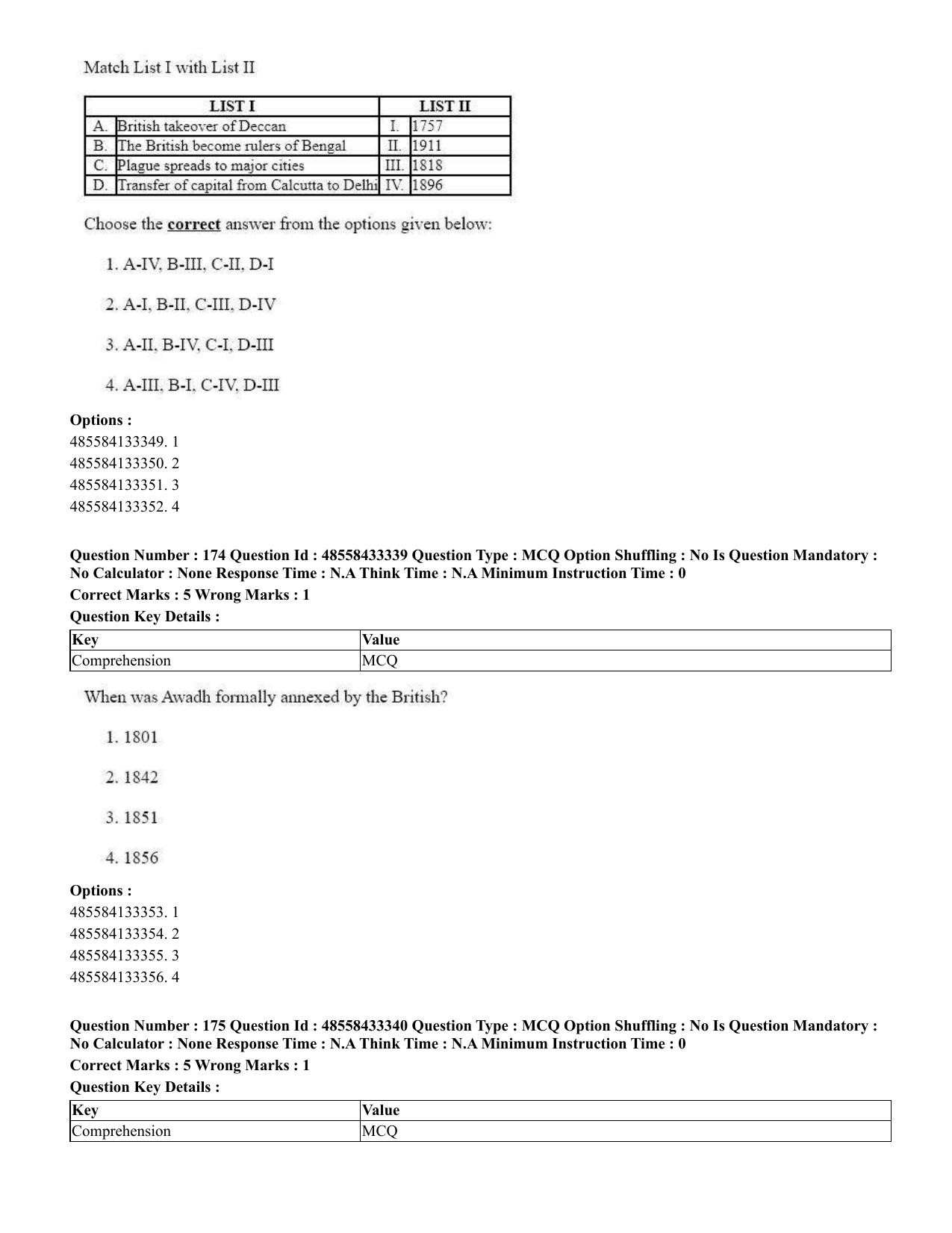 CUET 2023 English Marathi Shift 1 Question Papers - 18 June 2023 - Page 142