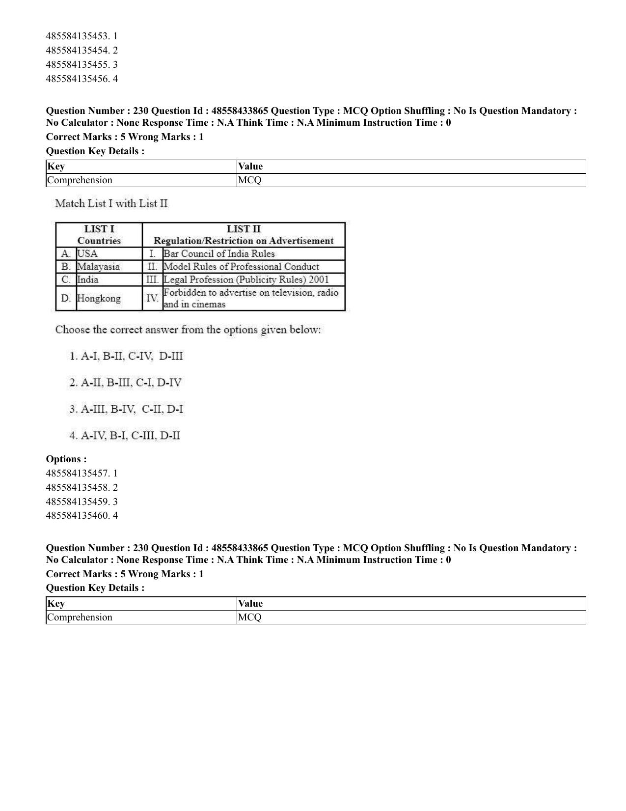 CUET 2023 English Marathi Shift 1 Question Papers - 18 June 2023 - Page 188
