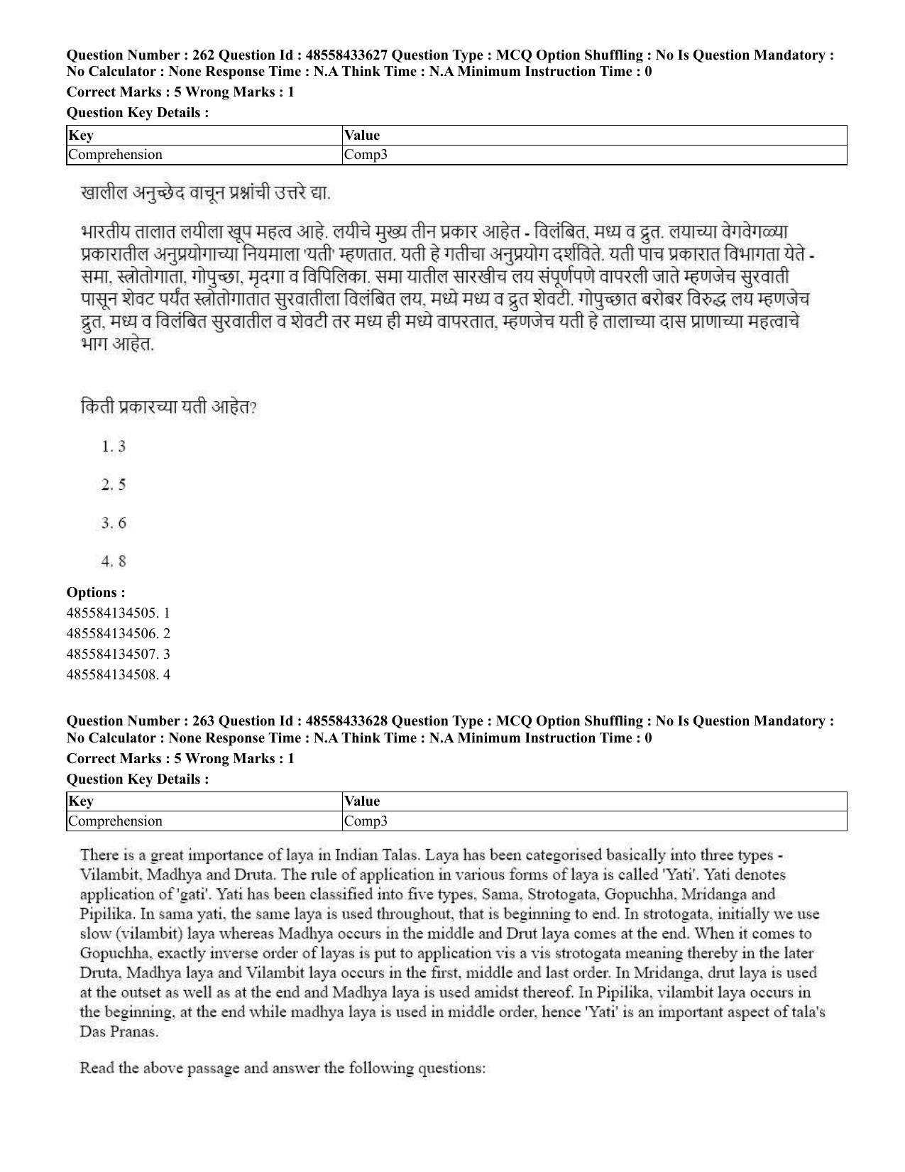 CUET 2023 English Marathi Shift 1 Question Papers - 18 June 2023 - Page 230