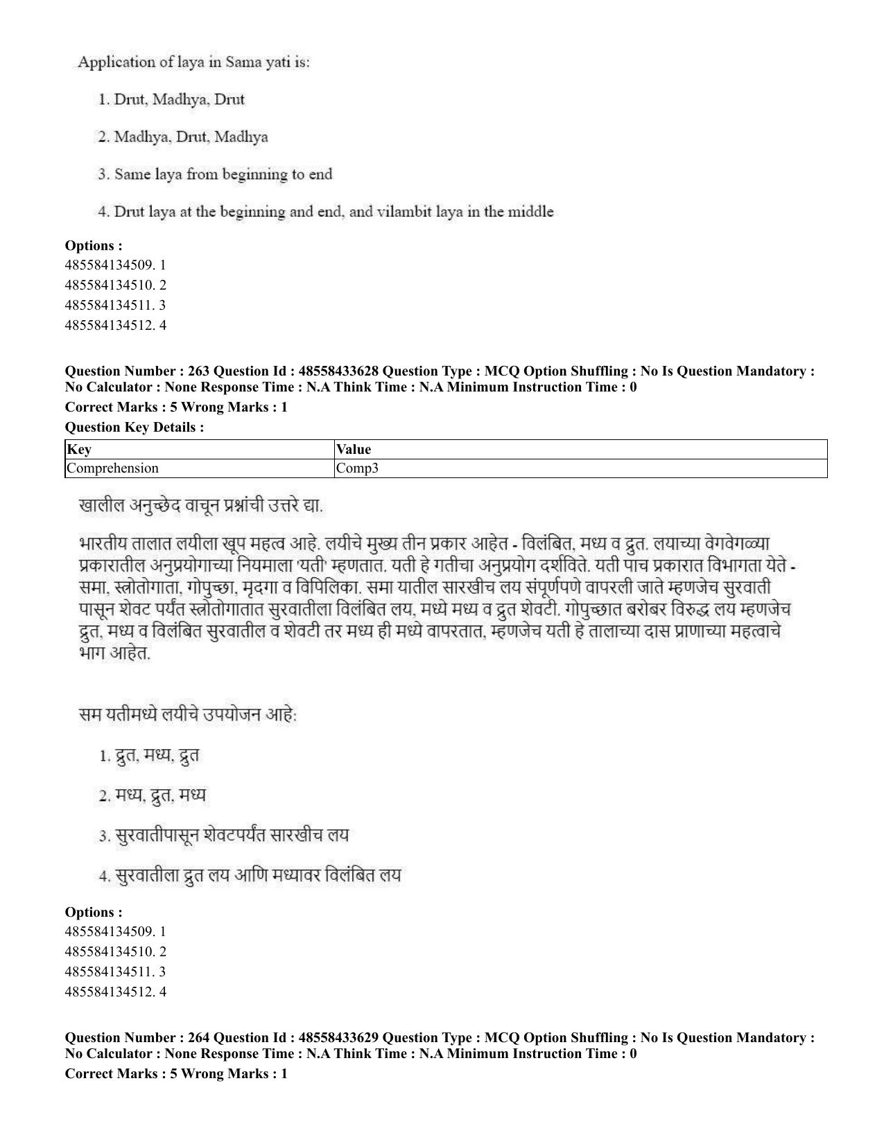CUET 2023 English Marathi Shift 1 Question Papers - 18 June 2023 - Page 231