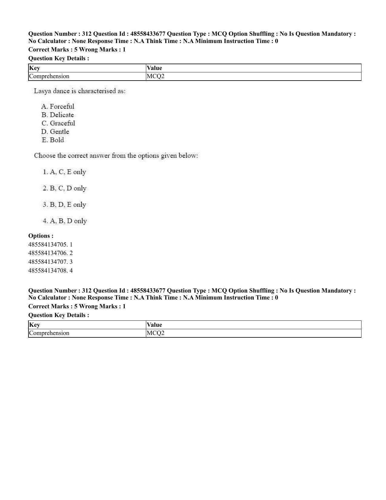 CUET 2023 English Marathi Shift 1 Question Papers - 18 June 2023 - Page 288