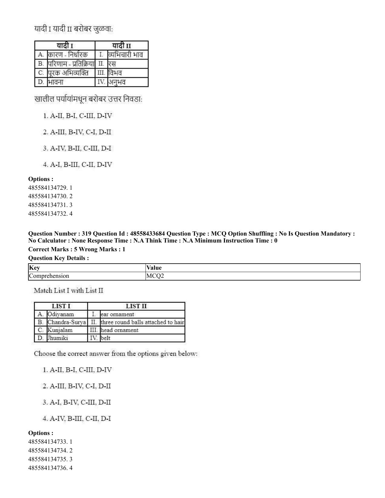 CUET 2023 English Marathi Shift 1 Question Papers - 18 June 2023 - Page 297