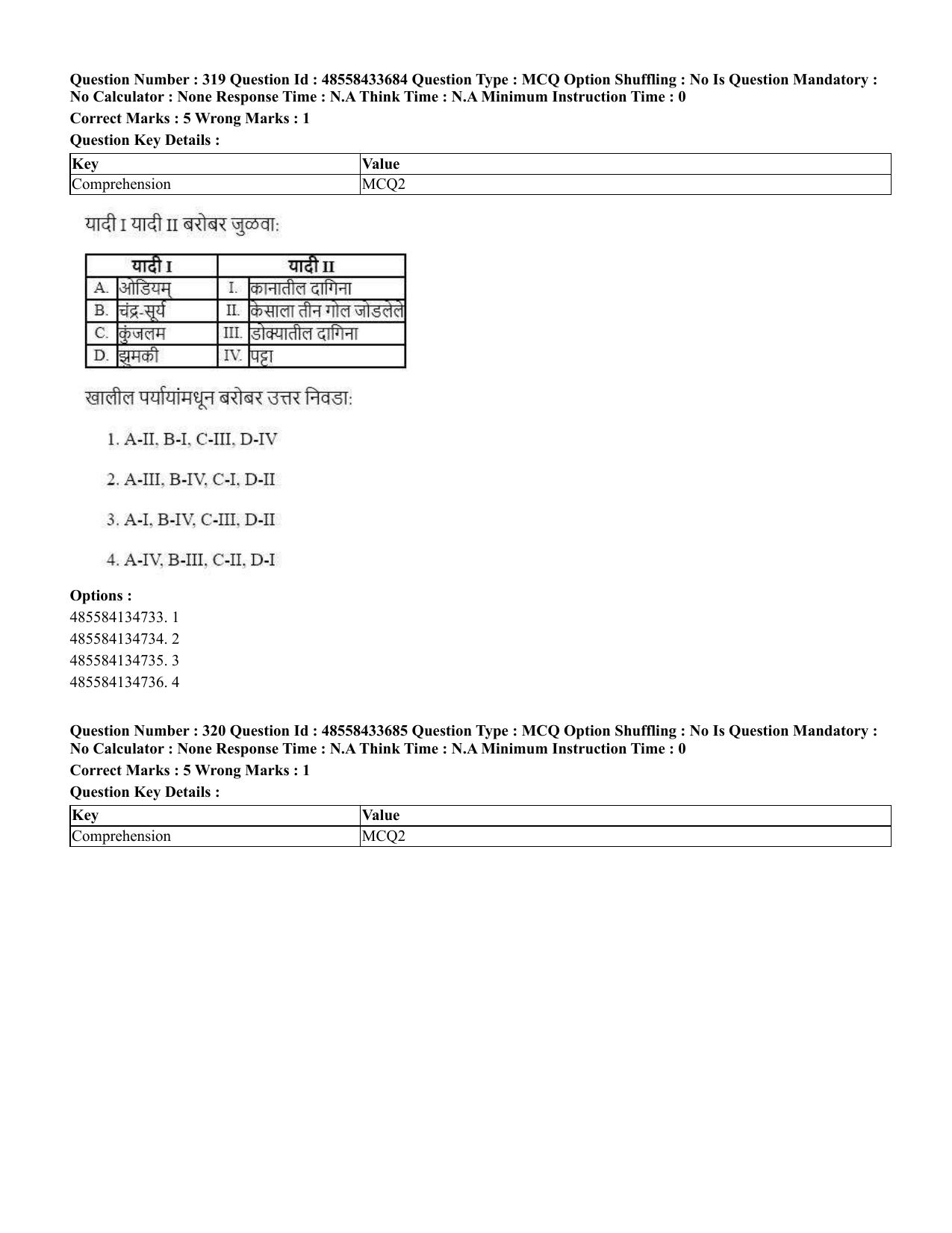 CUET 2023 English Marathi Shift 1 Question Papers - 18 June 2023 - Page 298