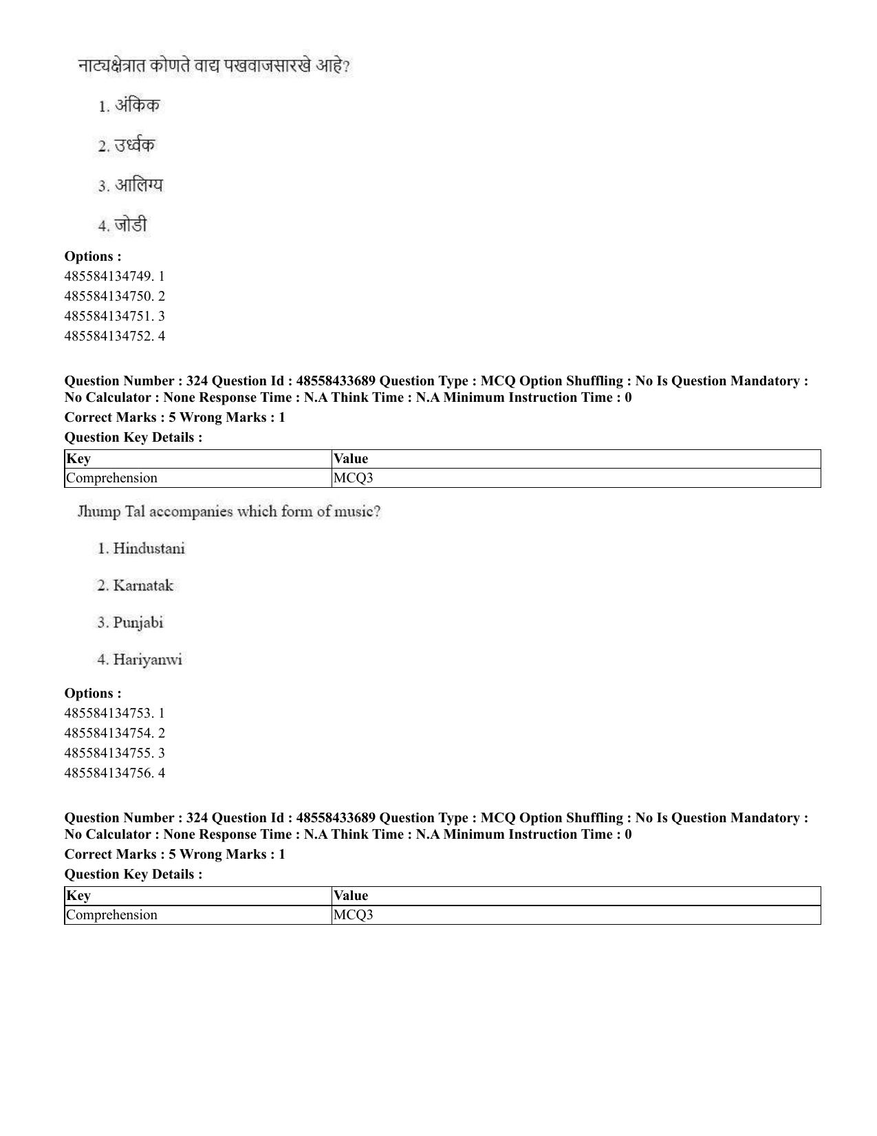CUET 2023 English Marathi Shift 1 Question Papers - 18 June 2023 - Page 303
