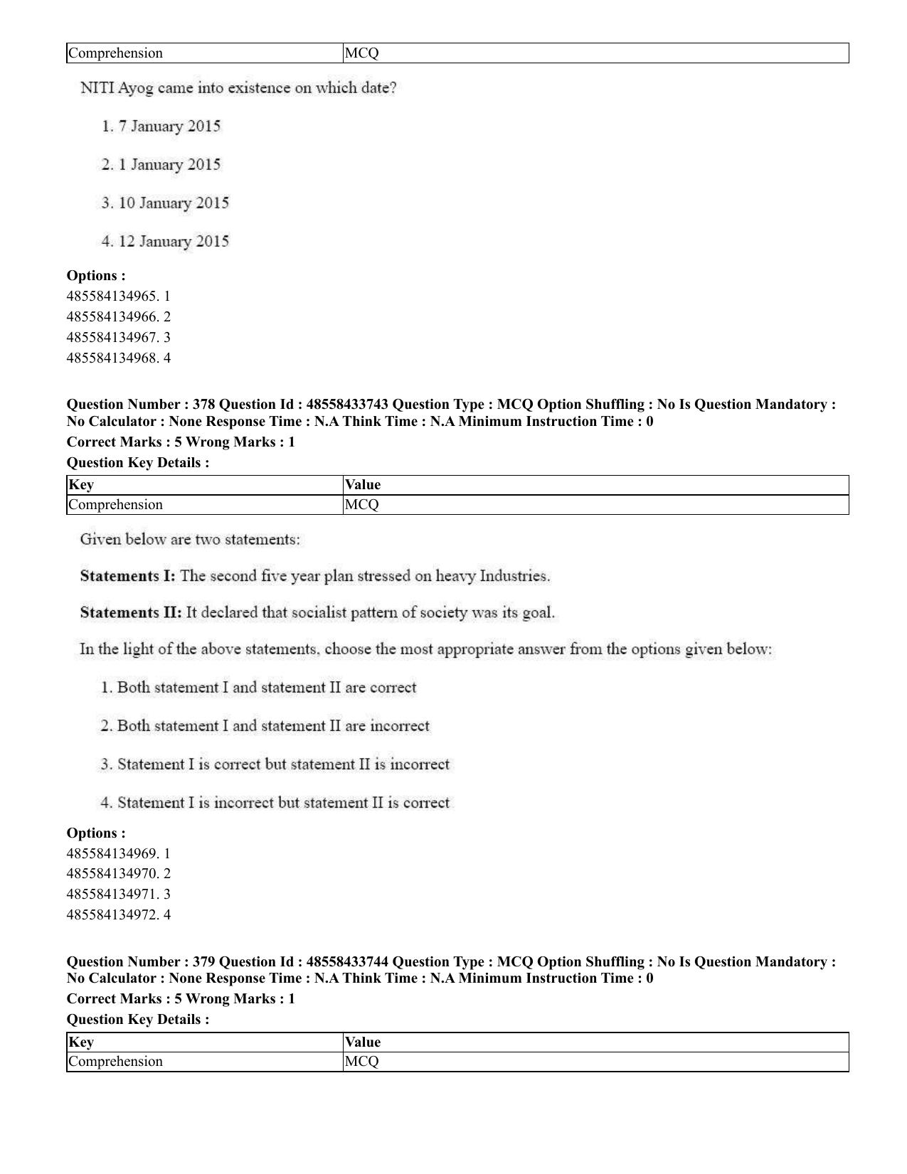 CUET 2023 English Marathi Shift 1 Question Papers - 18 June 2023 - Page 359