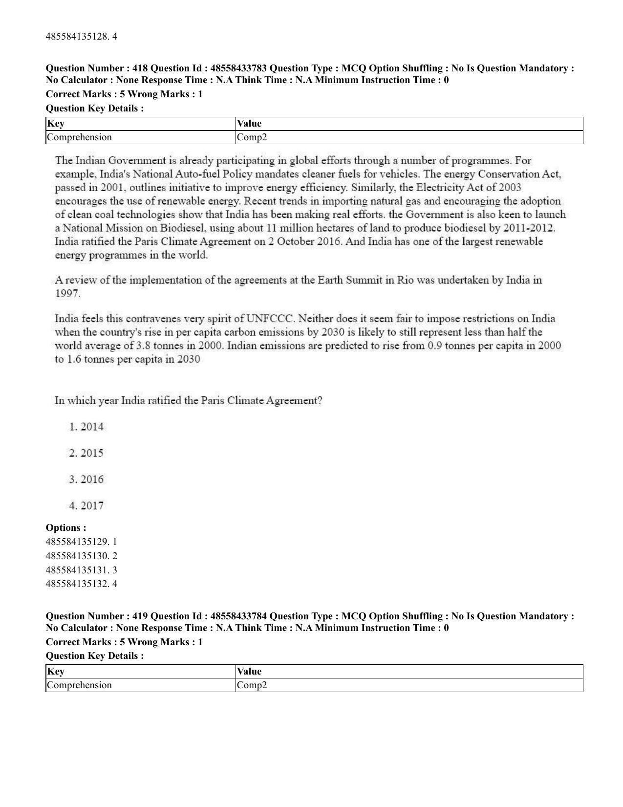 CUET 2023 English Marathi Shift 1 Question Papers - 18 June 2023 - Page 381