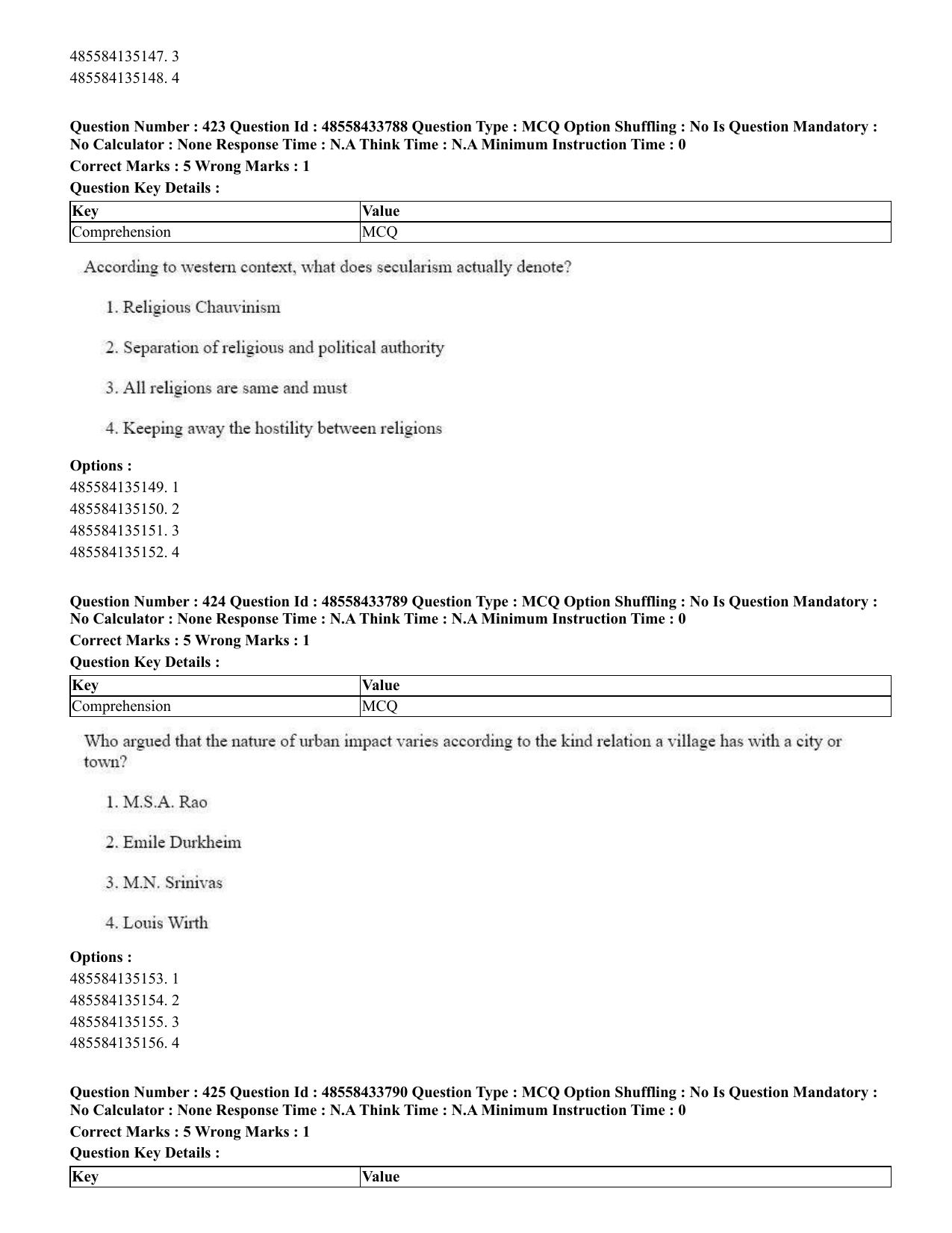 CUET 2023 English Marathi Shift 1 Question Papers - 18 June 2023 - Page 385