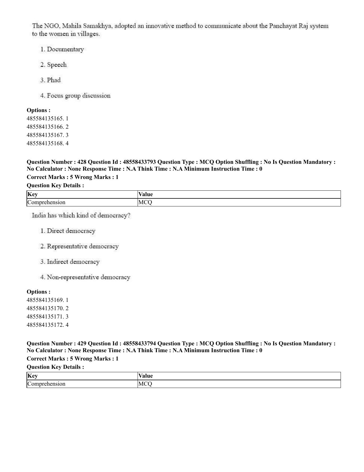 CUET 2023 English Marathi Shift 1 Question Papers - 18 June 2023 - Page 387