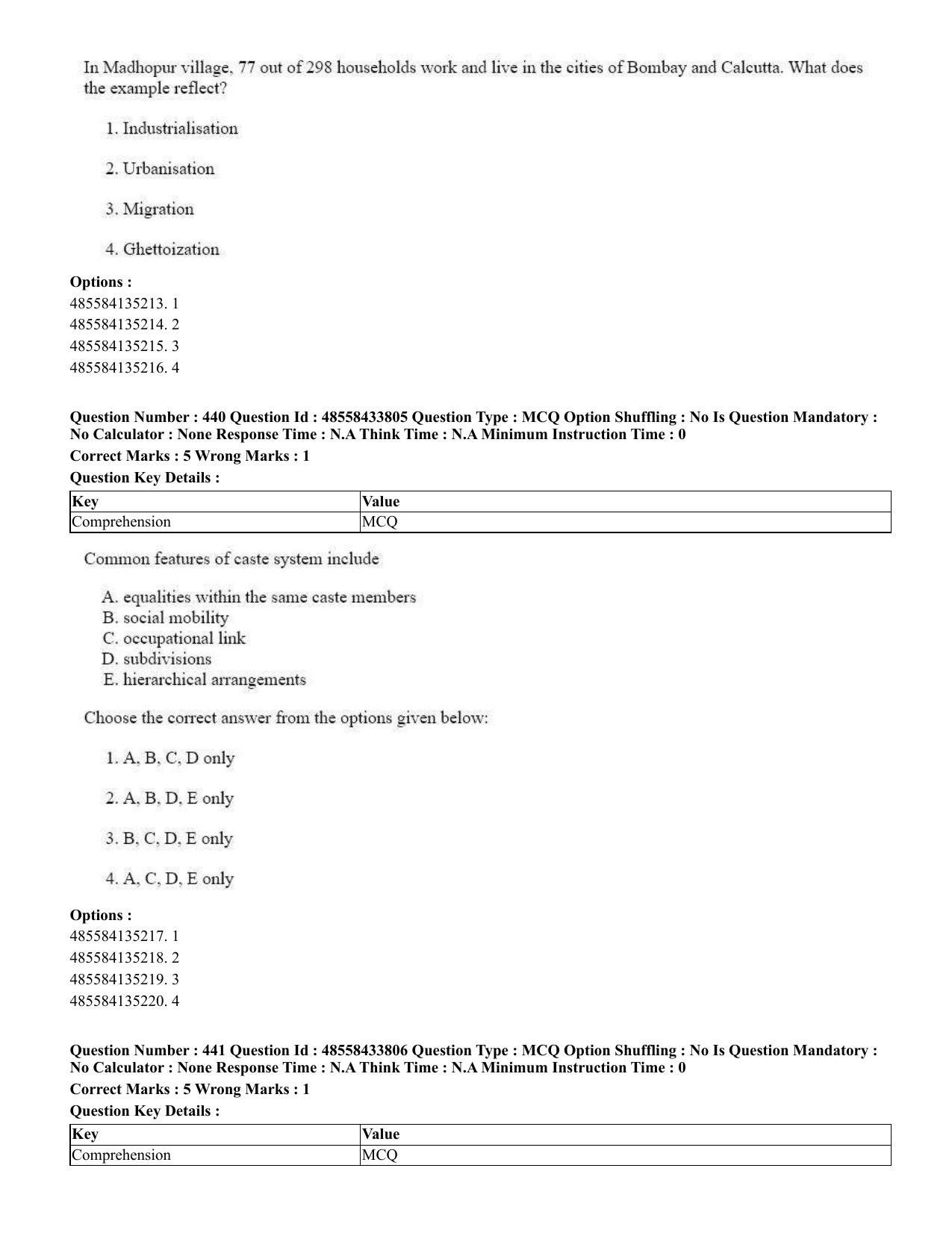 CUET 2023 English Marathi Shift 1 Question Papers - 18 June 2023 - Page 393
