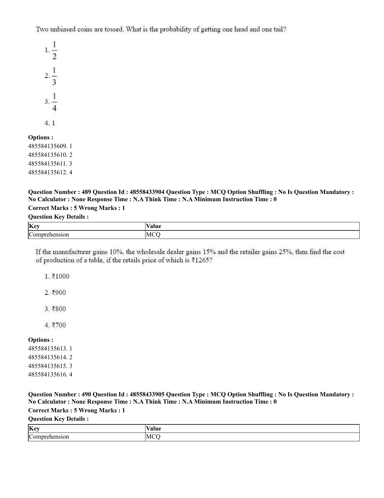 CUET 2023 English Marathi Shift 1 Question Papers - 18 June 2023 - Page 422