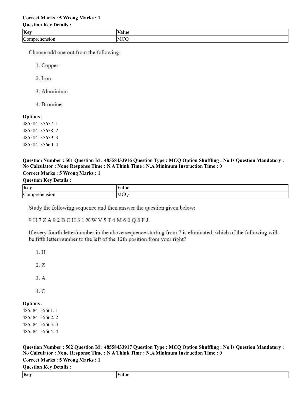 CUET 2023 English Marathi Shift 1 Question Papers - 18 June 2023 - Page 429