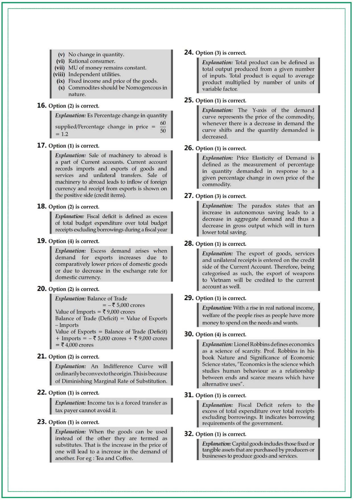 CUET UG Economics Sample Paper 6 - Page 7