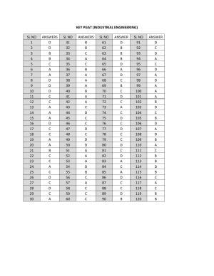 OJEE PGAT 2013 Industrial Engineering Answer Key