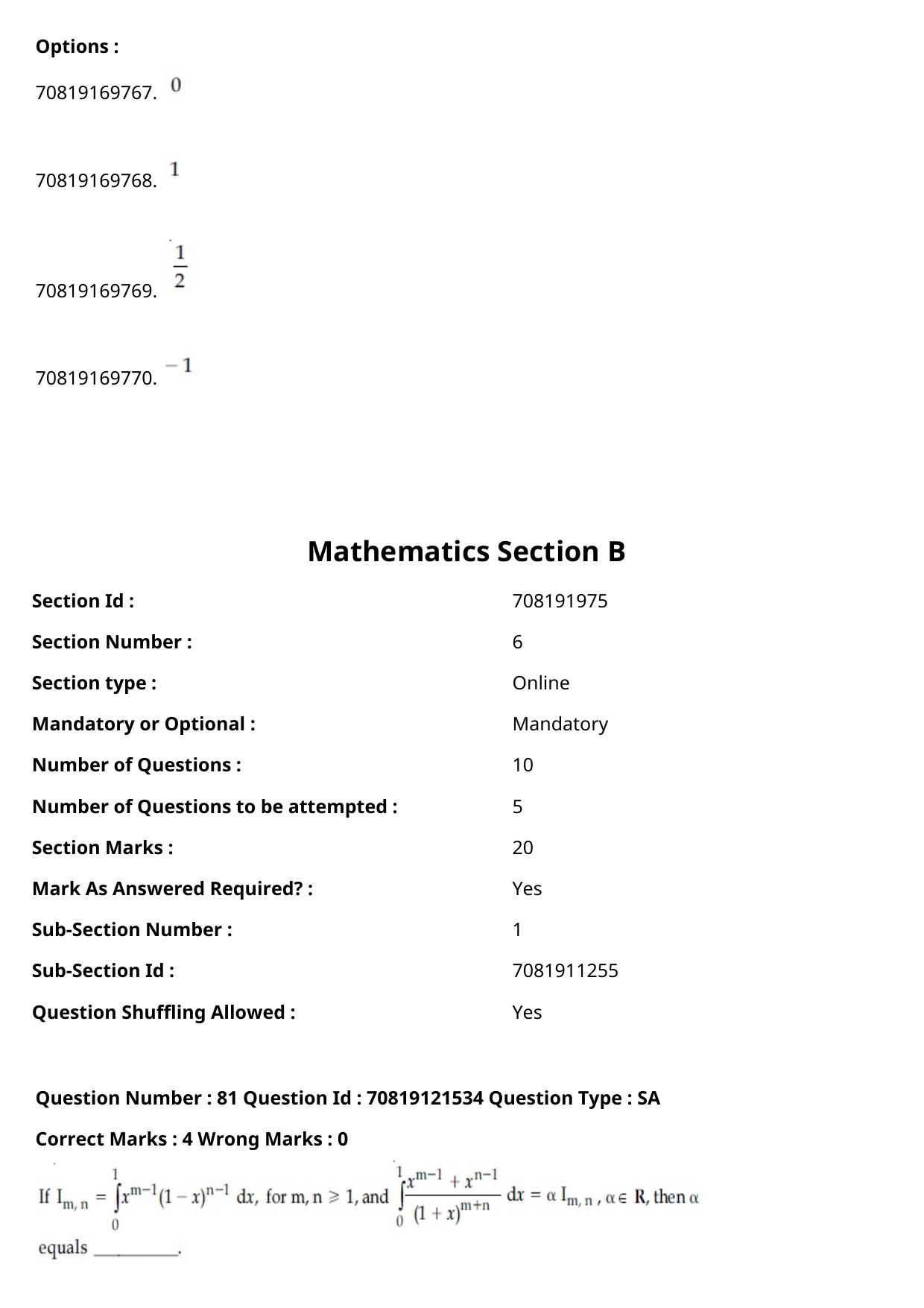 JEE Mains 2021: BTech Gujarati (Shift 2) 26-02-2021 Question Paper - Page 94