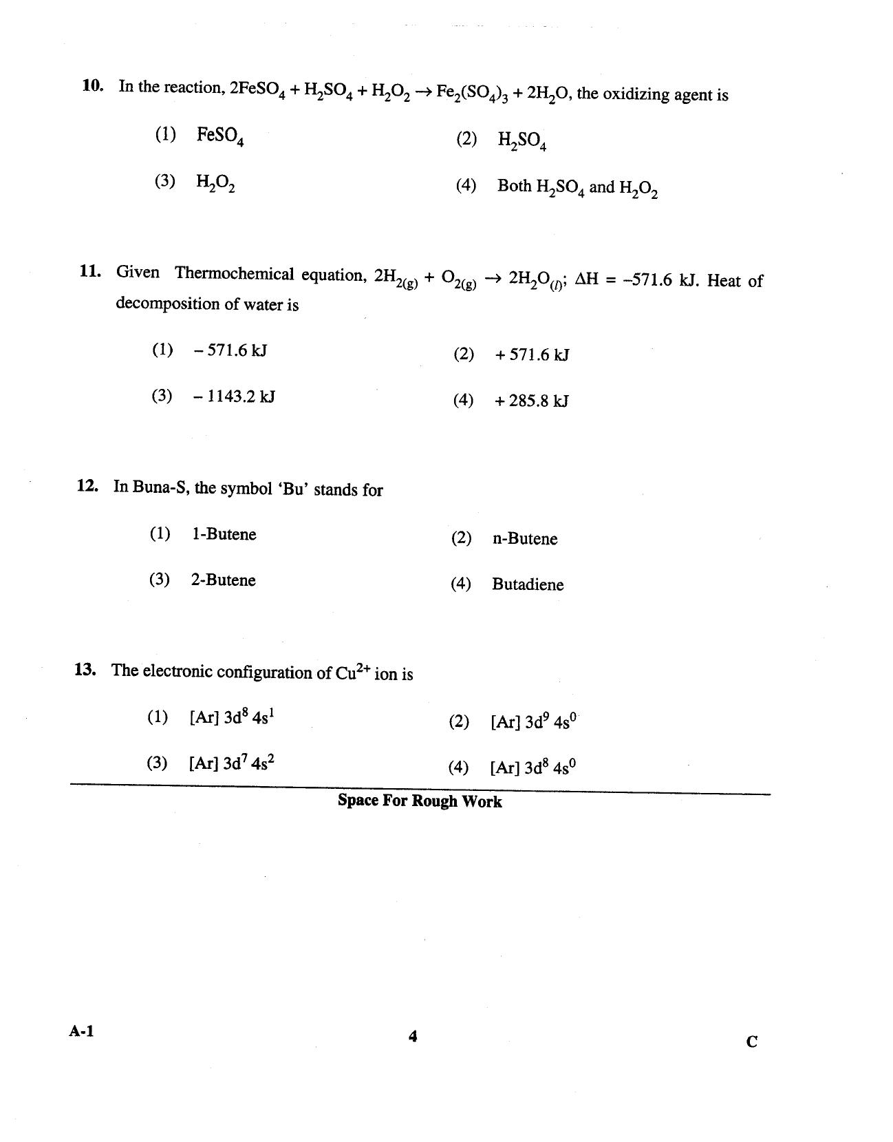 KCET Chemistry 2013 Question Papers - Page 4