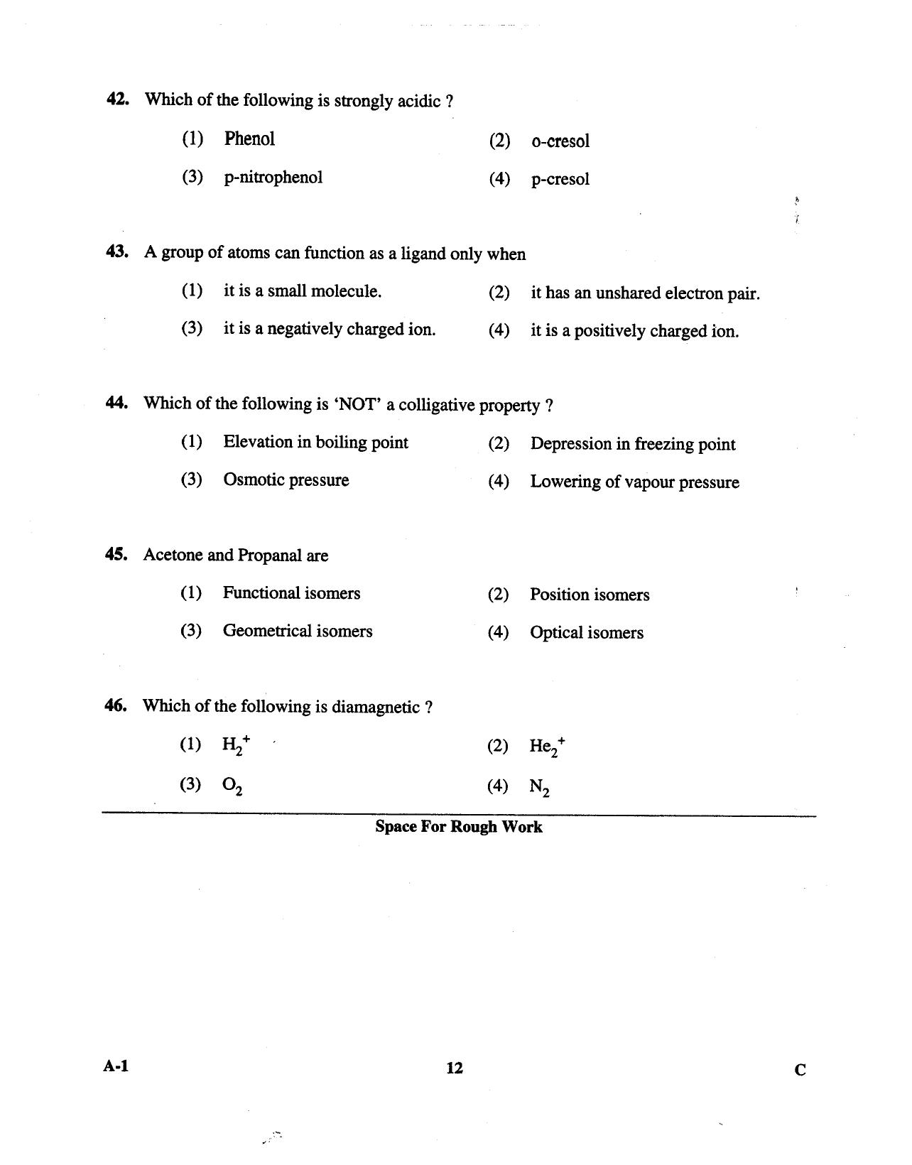 KCET Chemistry 2013 Question Papers - Page 12