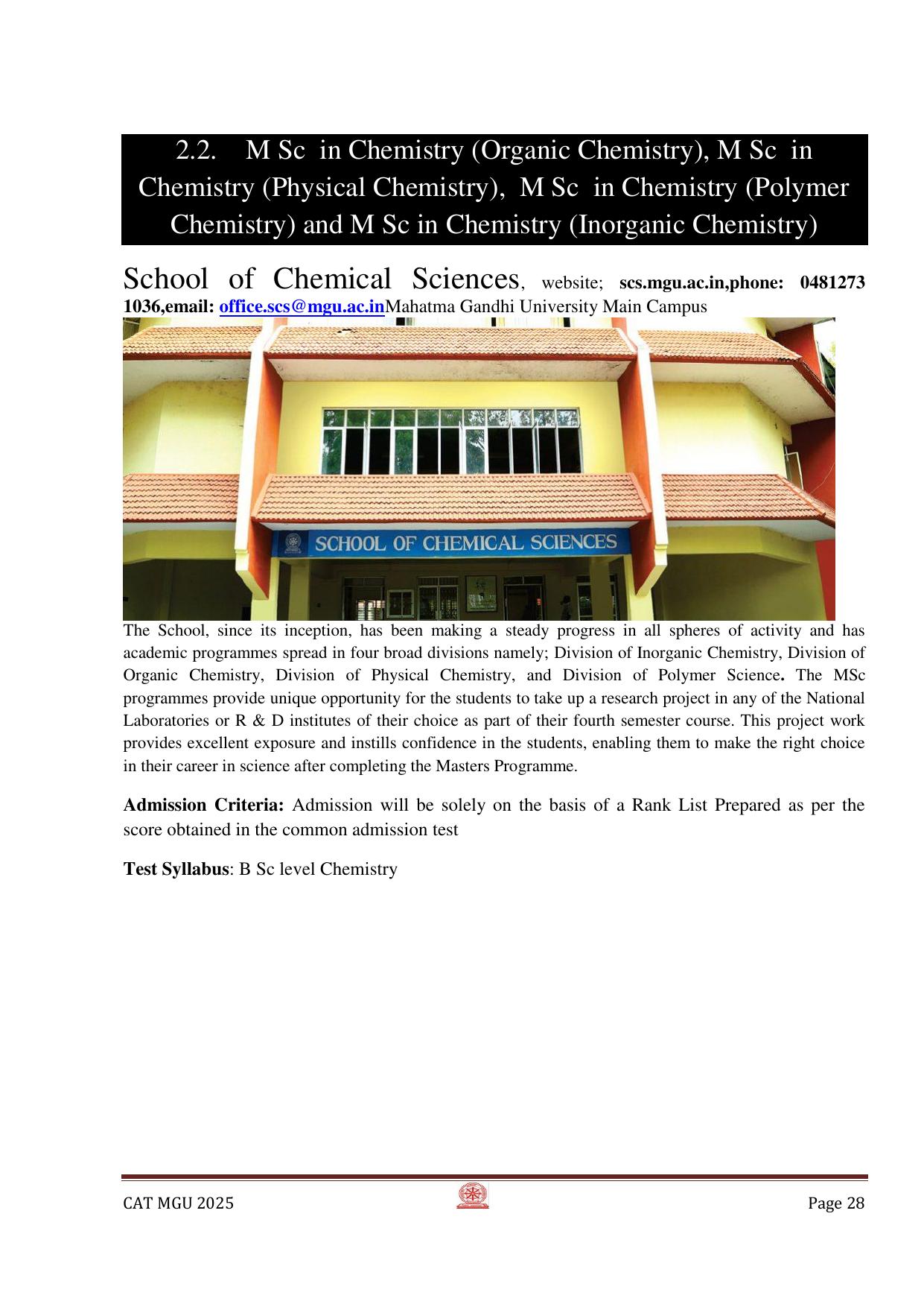 MGU CAT 2025 Syllabus - Page 28