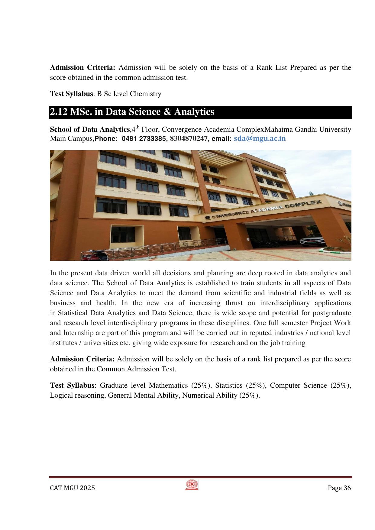 MGU CAT 2025 Syllabus - Page 36