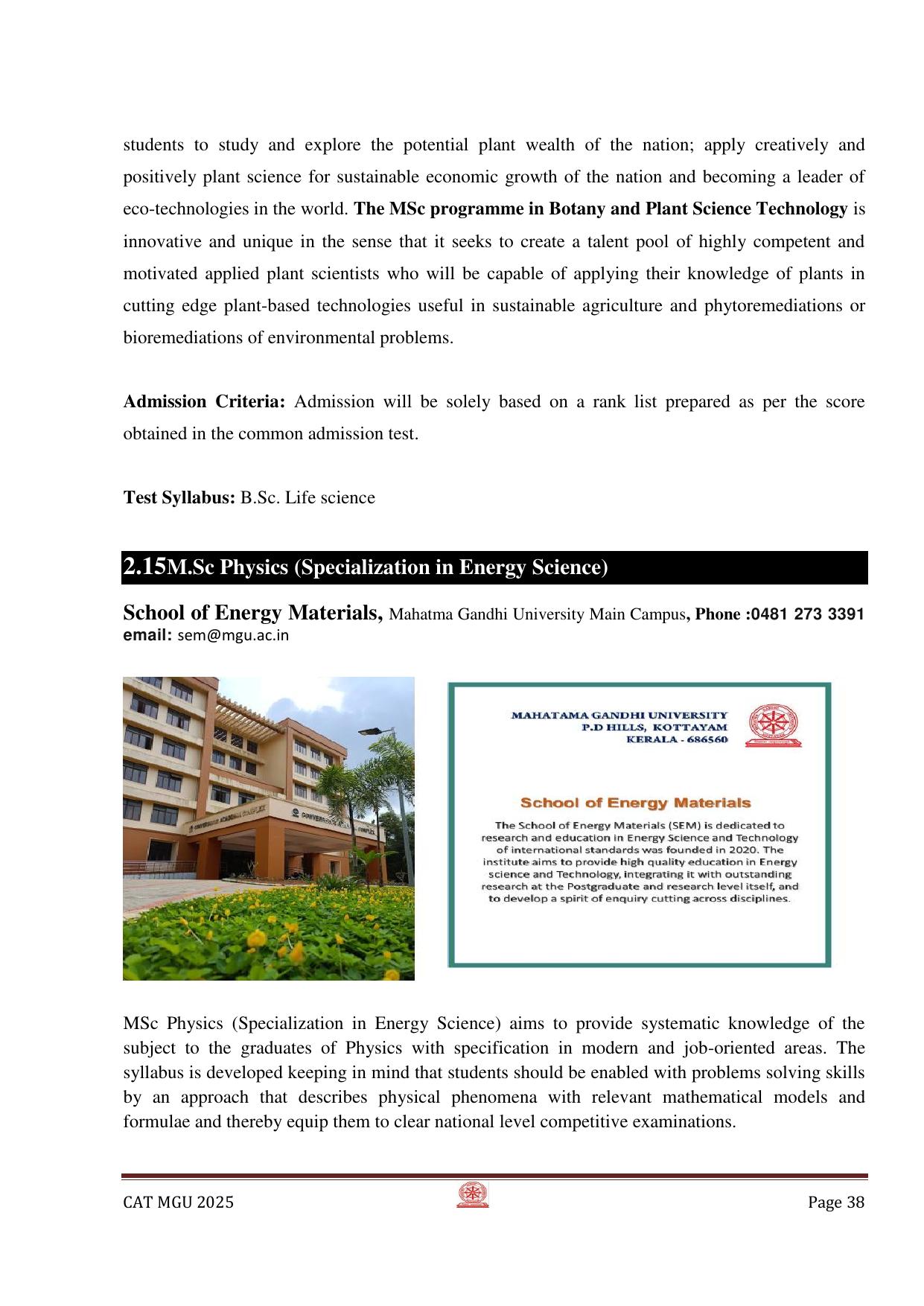 MGU CAT 2025 Syllabus - Page 38