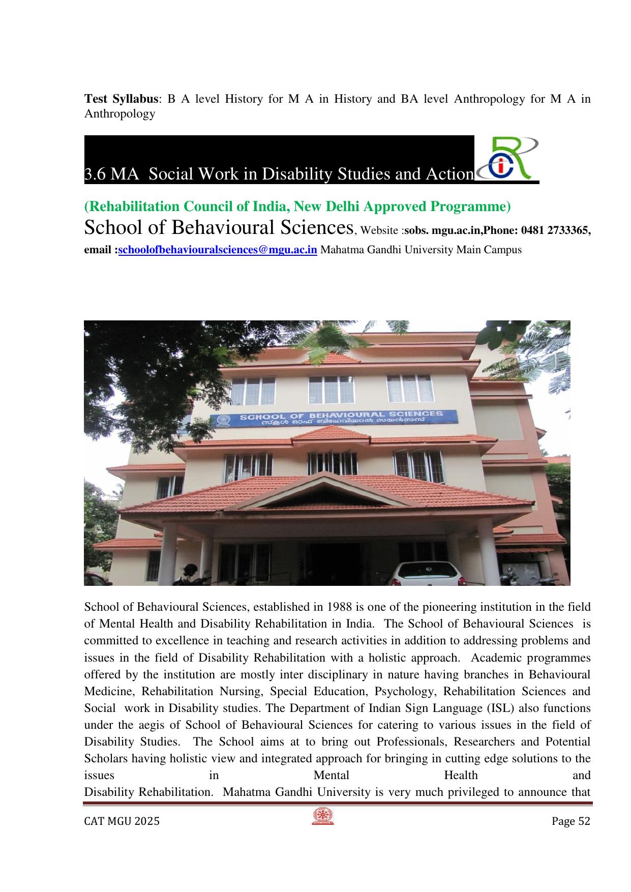MGU CAT 2025 Syllabus - Page 52