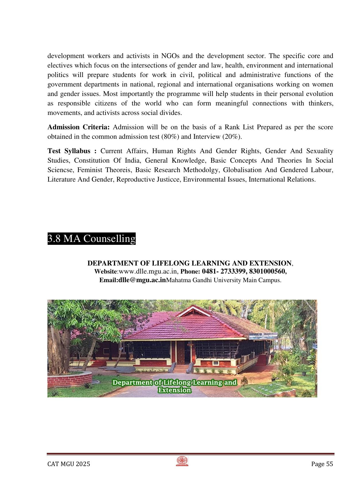 MGU CAT 2025 Syllabus - Page 55