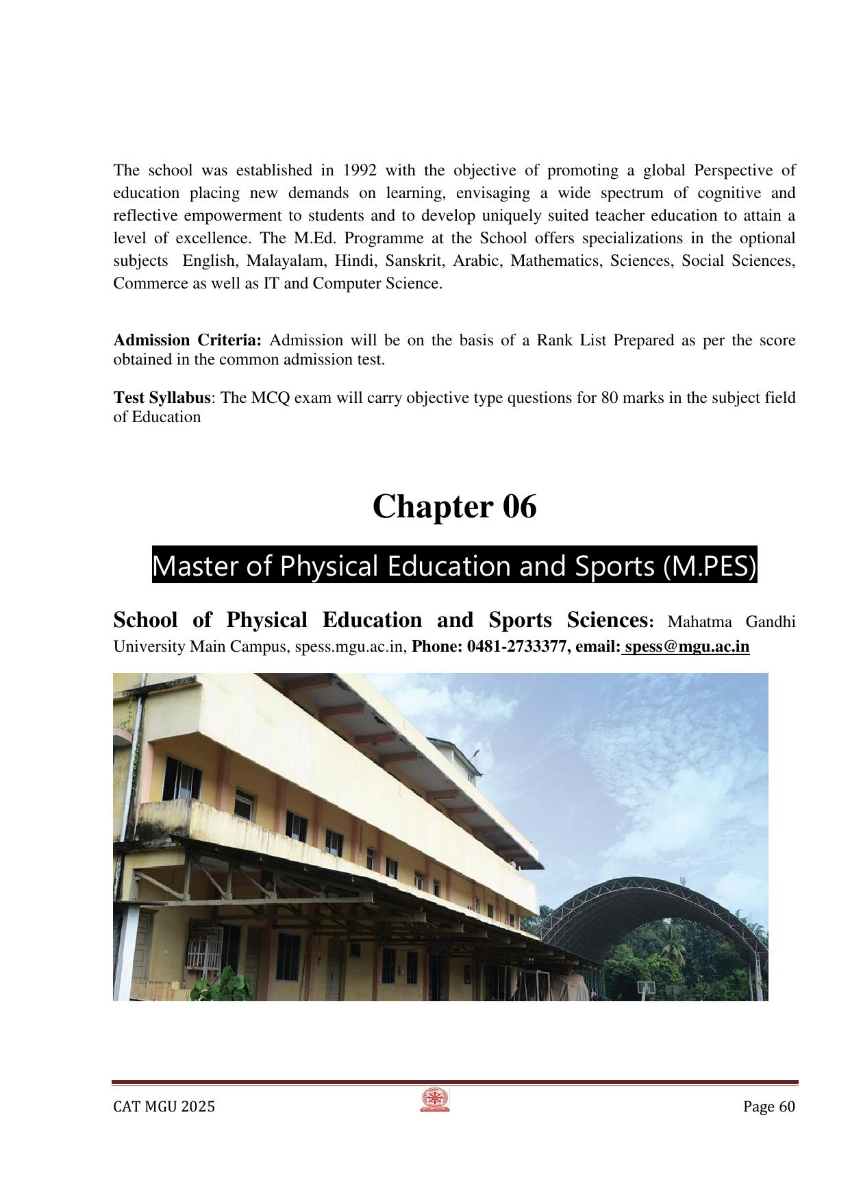 MGU CAT 2025 Syllabus - Page 60