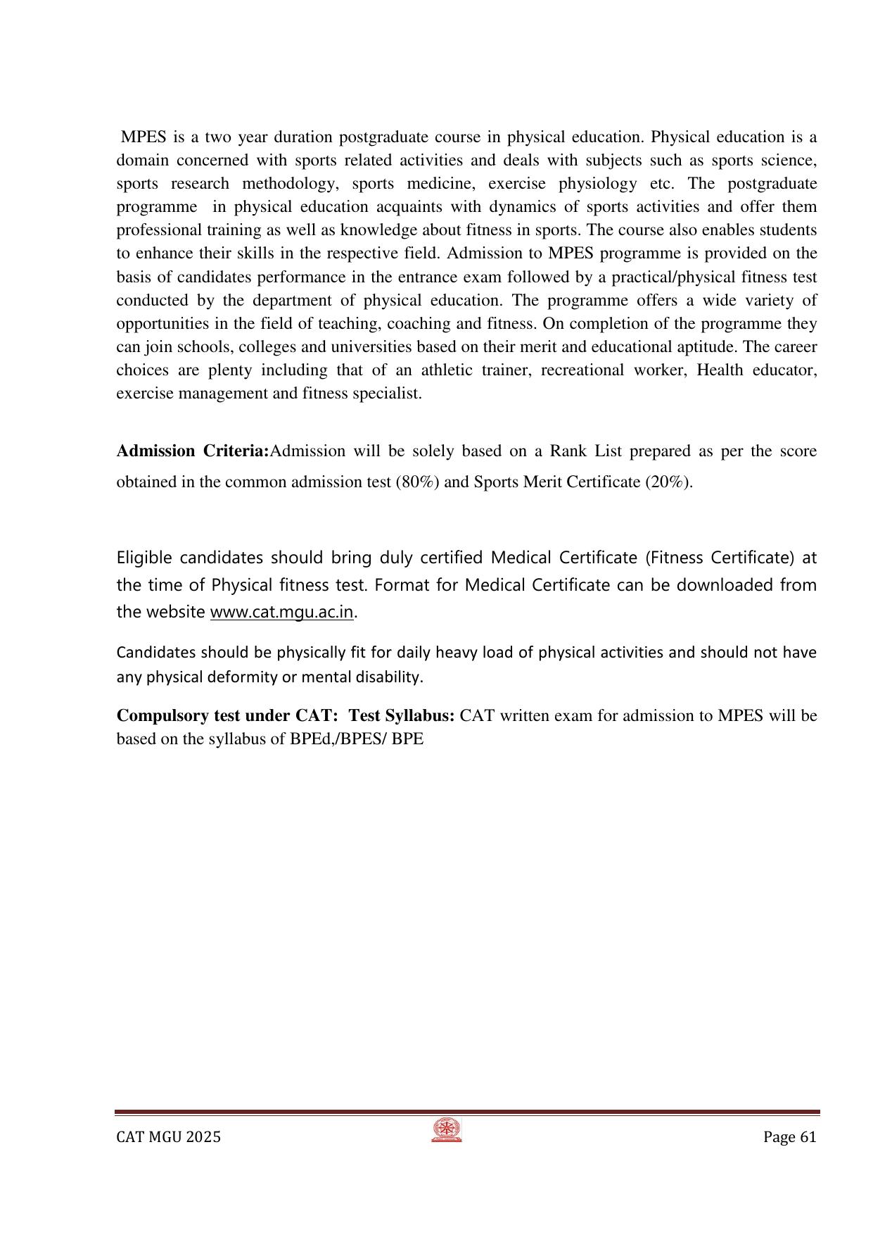 MGU CAT 2025 Syllabus - Page 61
