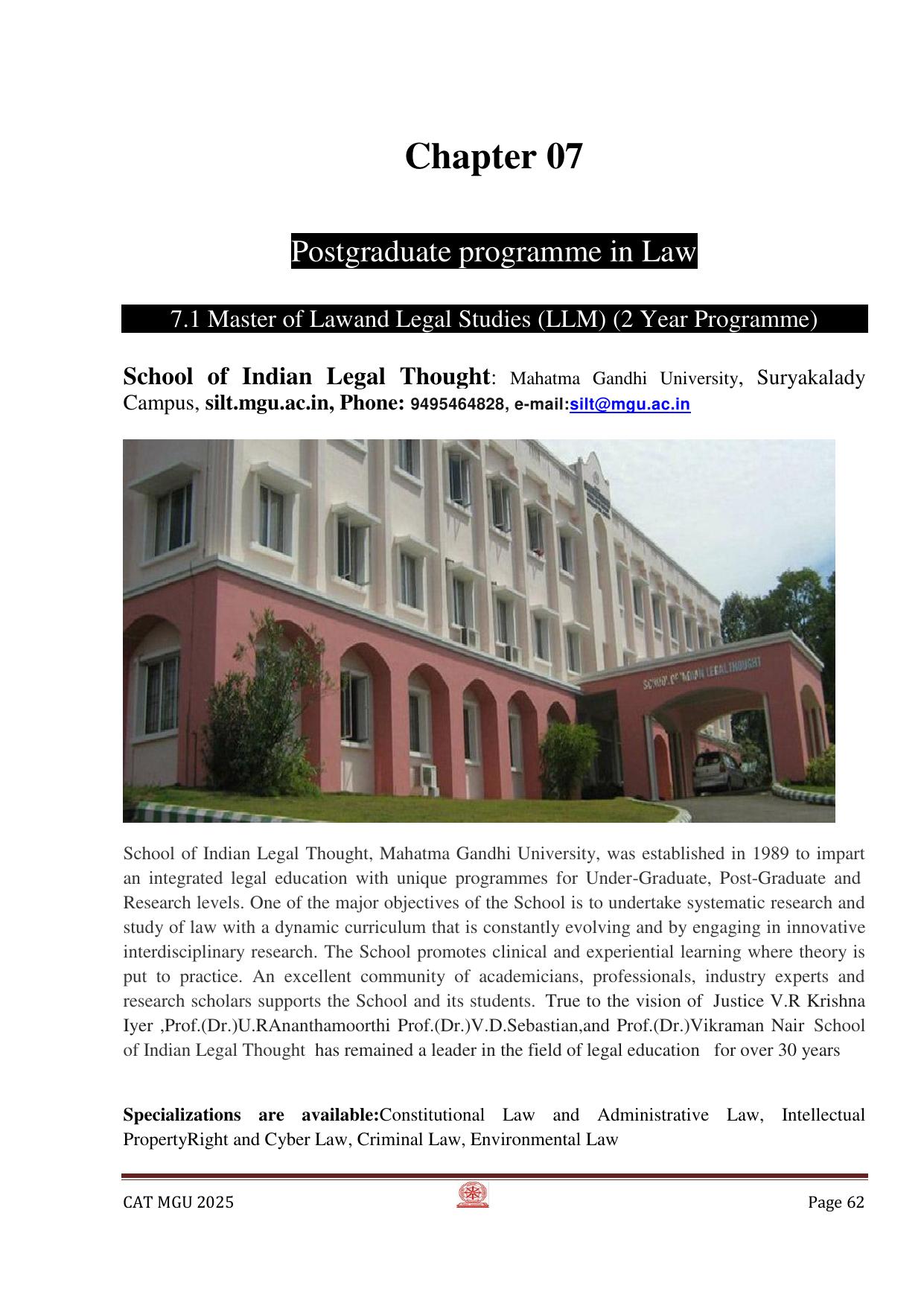 MGU CAT 2025 Syllabus - Page 62