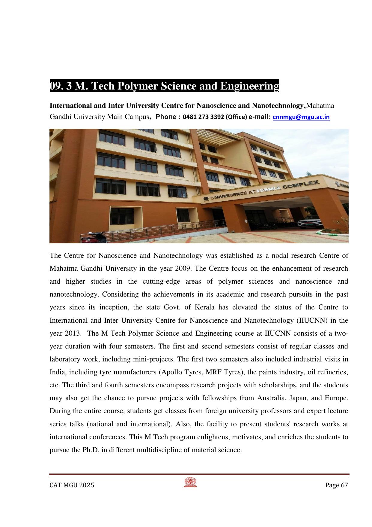 MGU CAT 2025 Syllabus - Page 67