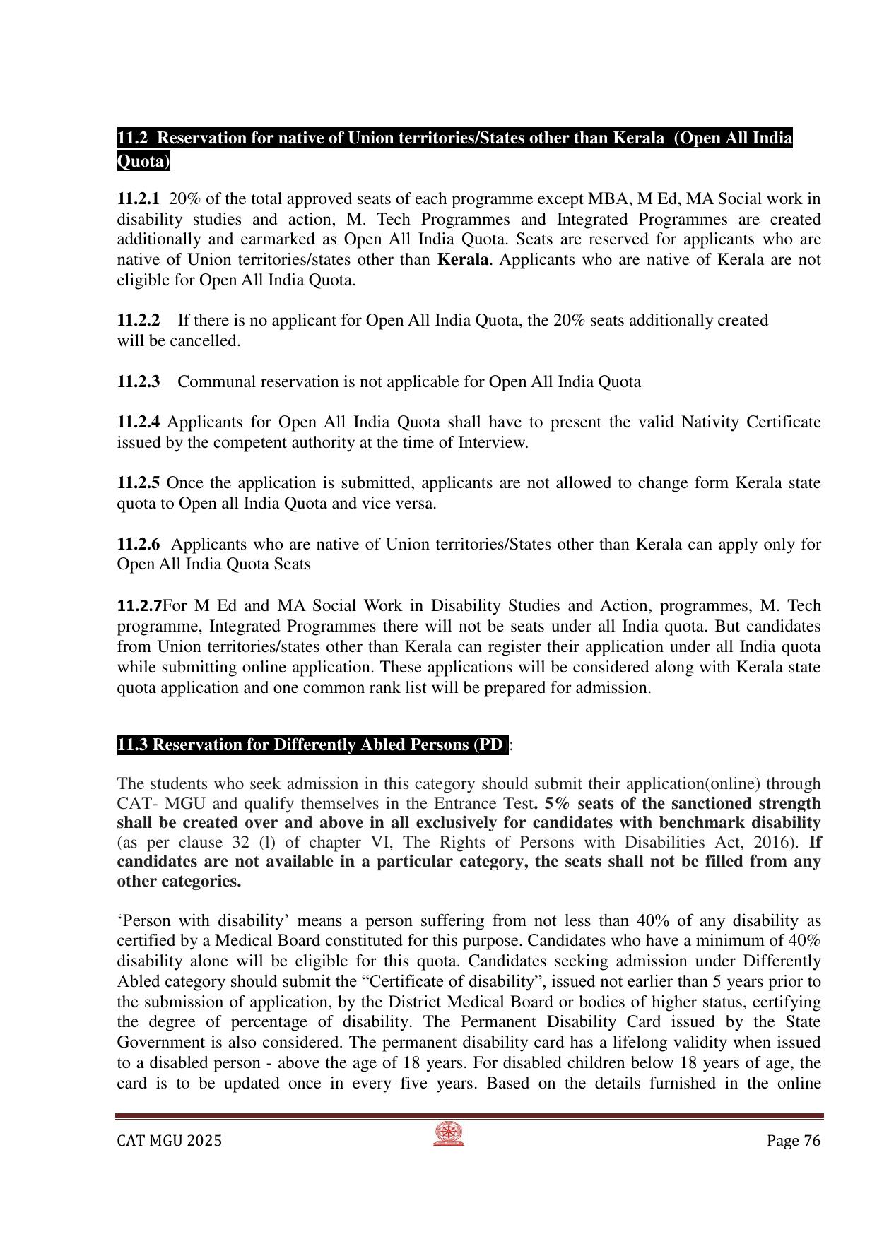 MGU CAT 2025 Syllabus - Page 76