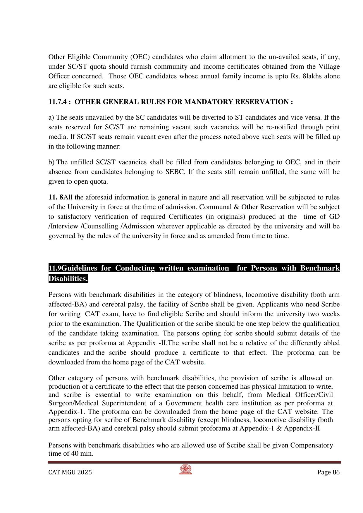 MGU CAT 2025 Syllabus - Page 86