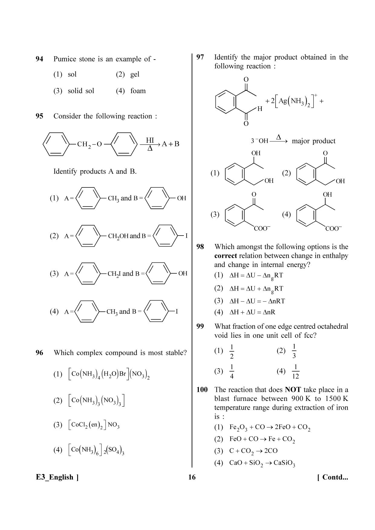 NEET 2023 H5 Official Answer Key - Page 16